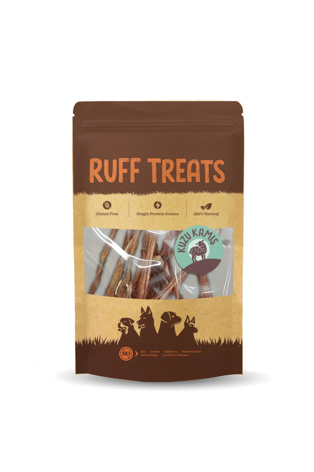 Ruff Treats Kurutulmuş Ödül Maması Kuzu Kamış 15cm. - 100gr.