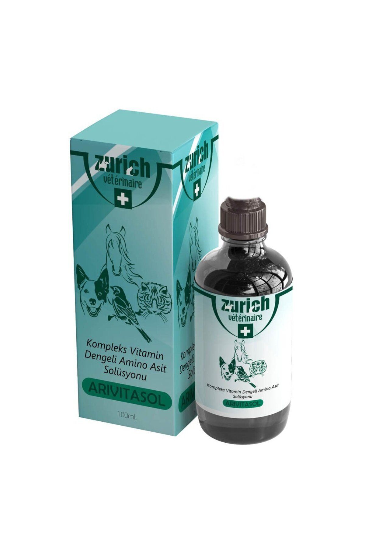 Vemora Zurich Arivitasol Evcil Hayvanlar İçin Kompleks Vitamin Ve Dengeli Aminoasit Solüsyonu 100 ml