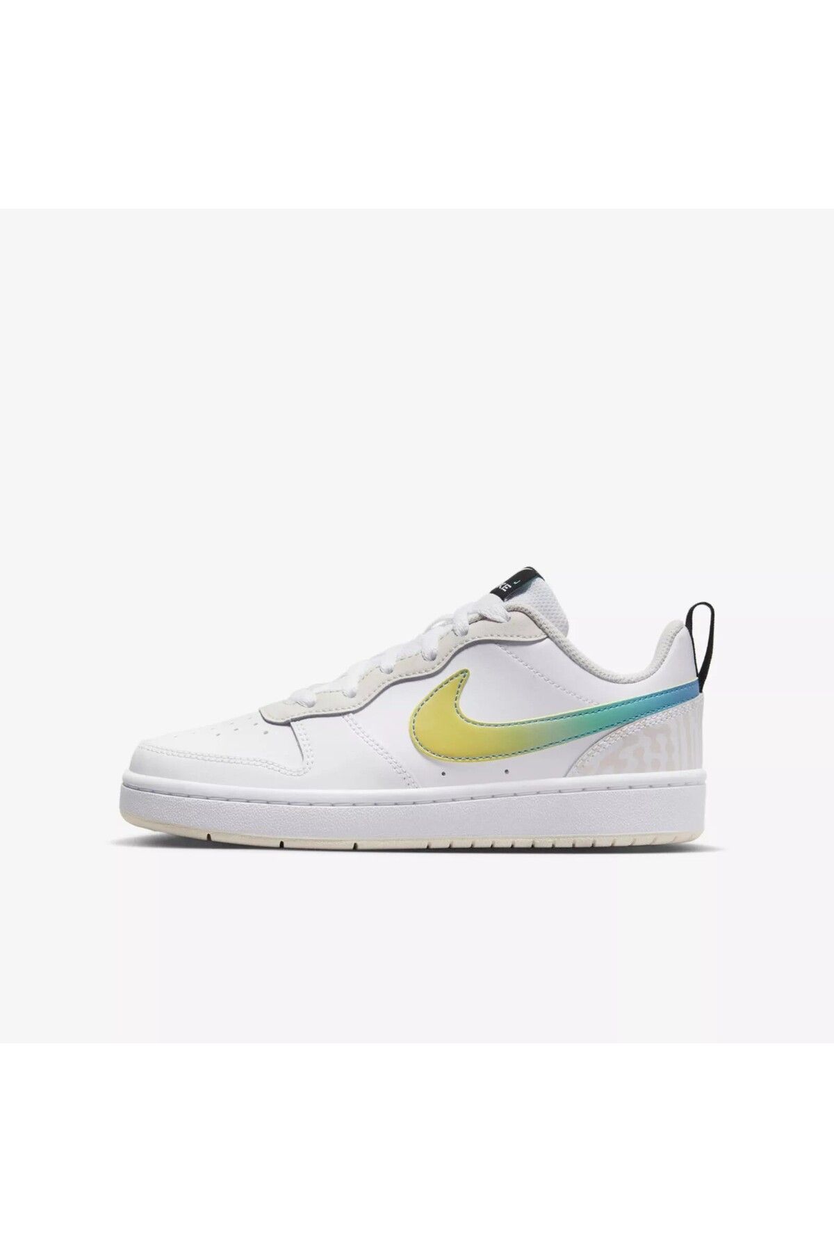 Nike Court Borough Low 2 SE GS Günlük Ayakkabı Beyaz/Özel Çok Renkli