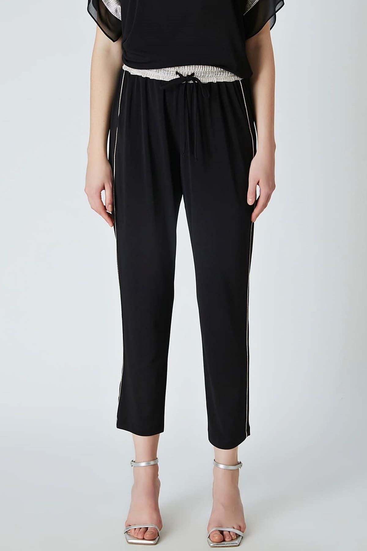 FEVER Beli bağcıklı örme pantolon