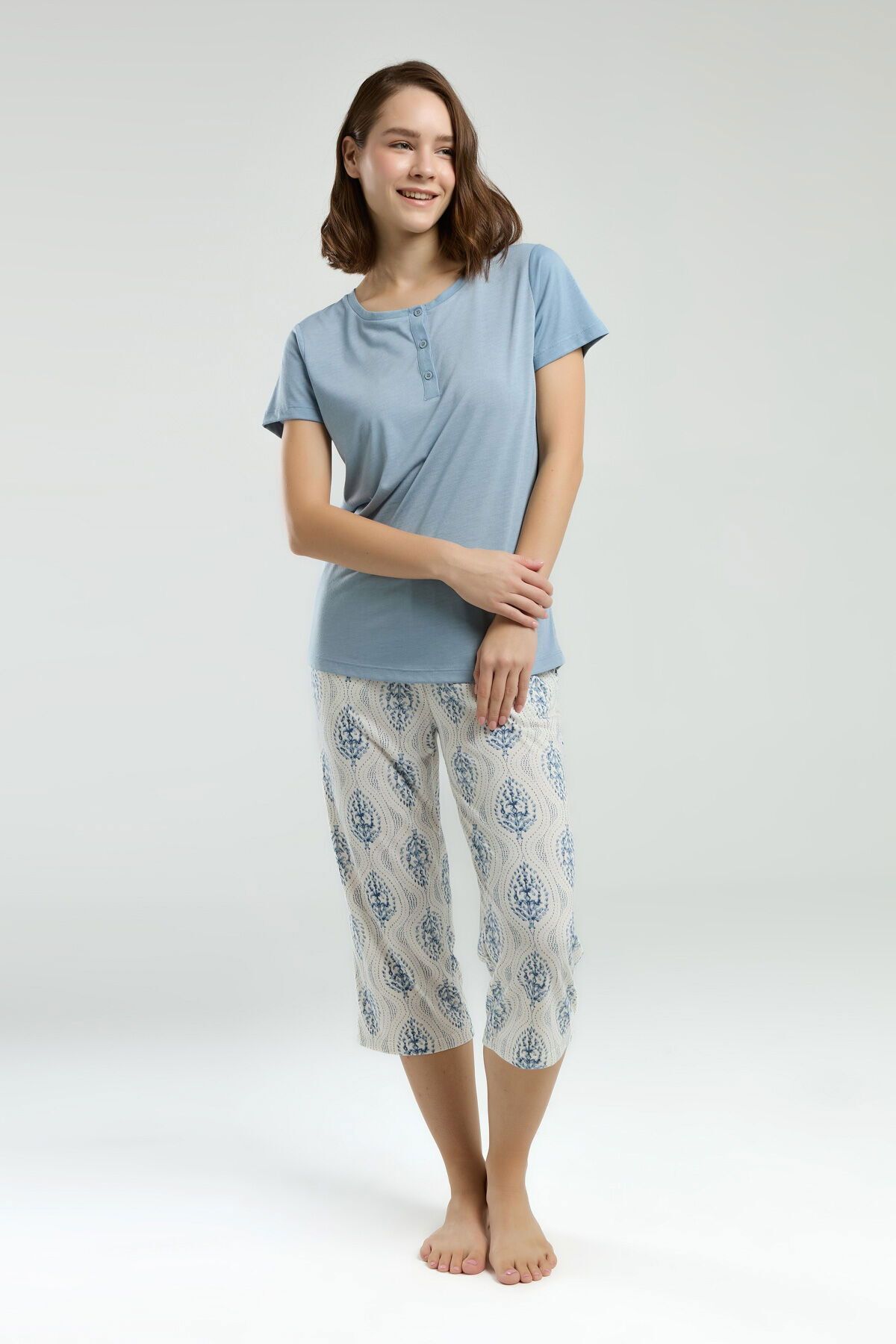 Arnetta 3258 Kadın Kapri Pijama Takım
