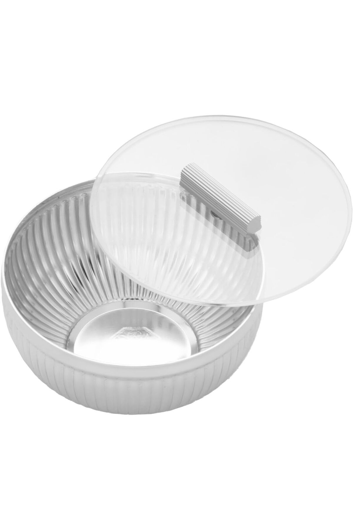 ALSAIF-Eilan Dates Bowl With A Transparent Lid Keeps The Food Inside Fresh, Clean, Large. Gold . 4