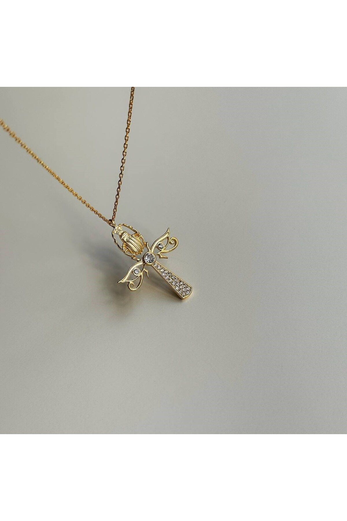 beonejewelry ANKH ANAHTARI KOLYE | 925 GÜMÜŞ
