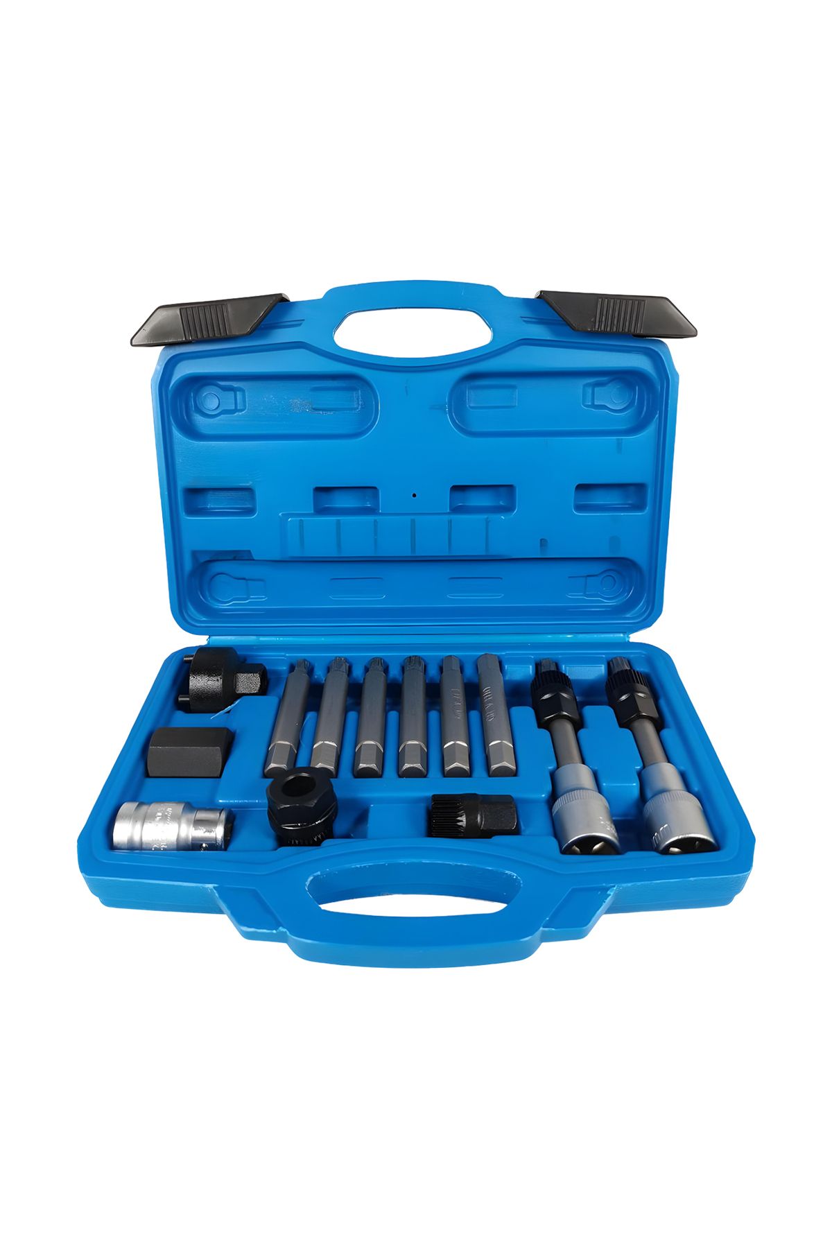 Generic-13pc Alternator Pulley Removal Tool Kit, Socket Bit Set For Freewheel Pulley, Durable Case 2