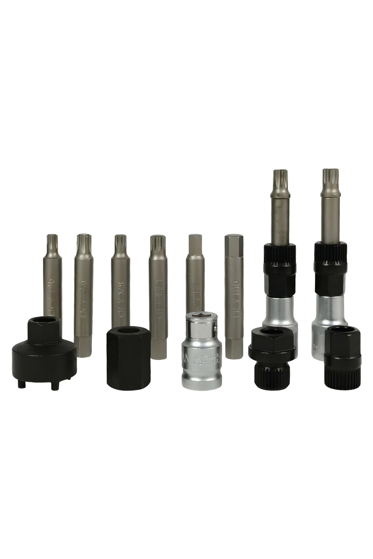 Generic-13pc Alternator Pulley Removal Tool Kit, Socket Bit Set For Freewheel Pulley, Durable Case 3
