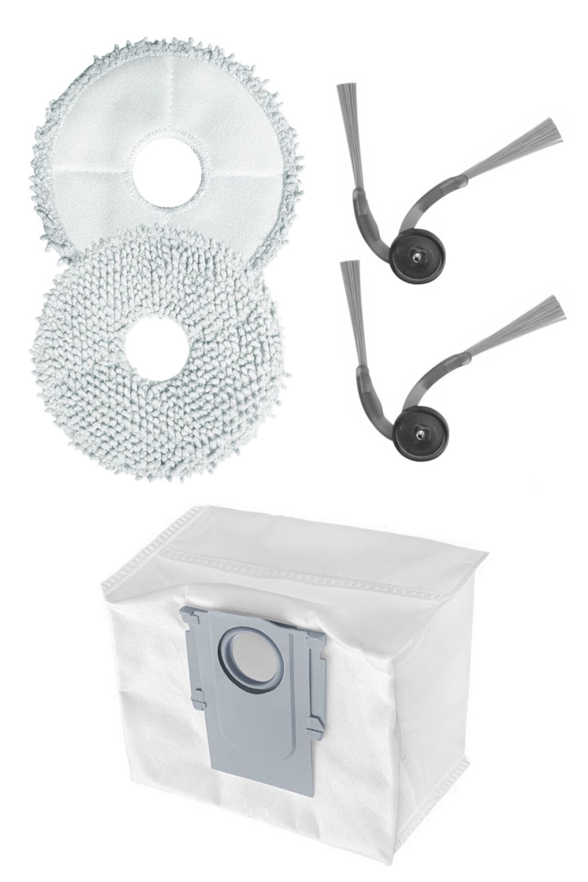 küche haus Roborock Saros 10R QrevoEdge Qrevo EdgeC Qrevo Curv Uyumlu Anafırça Yan Fırça Toz Torbası Mop Set