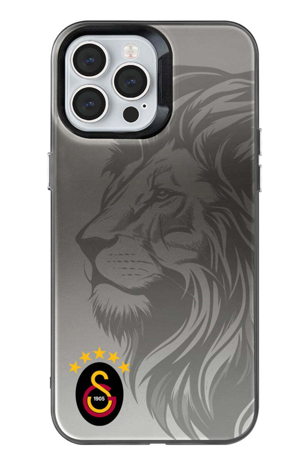 Galatasaray iPhone 13 Pro Max Uyumlu Galatasaray 5 Yıldız Aslan Premium Lisanslı Telefon Kılıfı