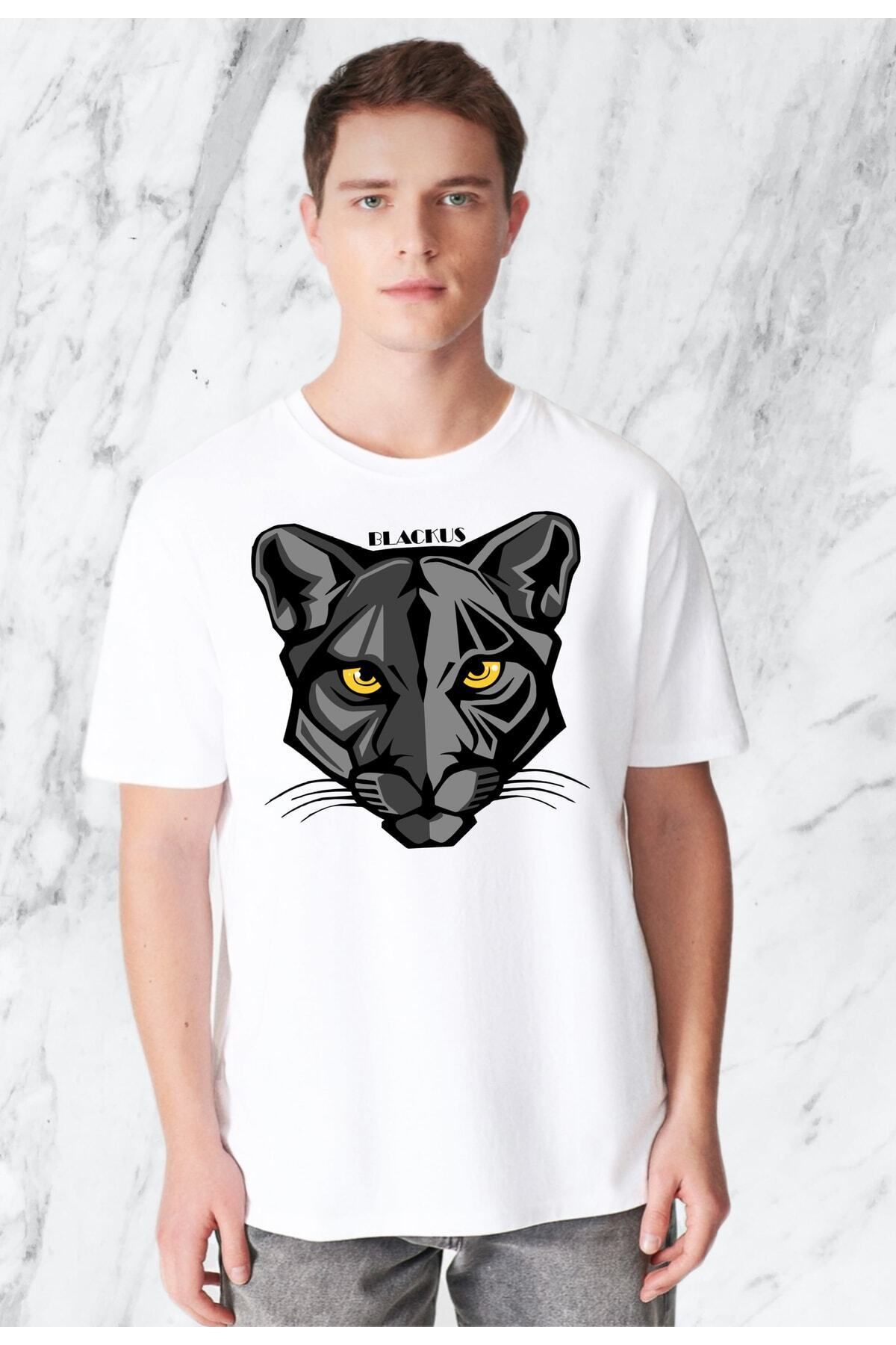 donamod Erkek Leopar Özel Tasarım Regular Tshirt