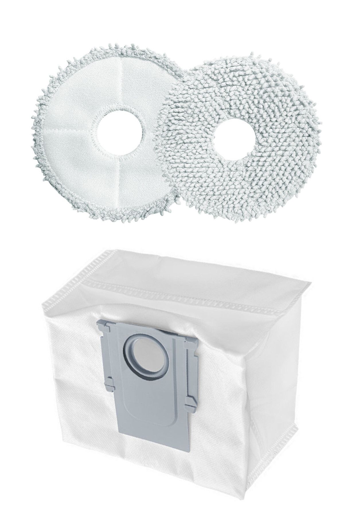 küche haus Roborock Saros Z70/Qrevo L Uyumlu Yan Fırça Toz Torbası Mop Seti