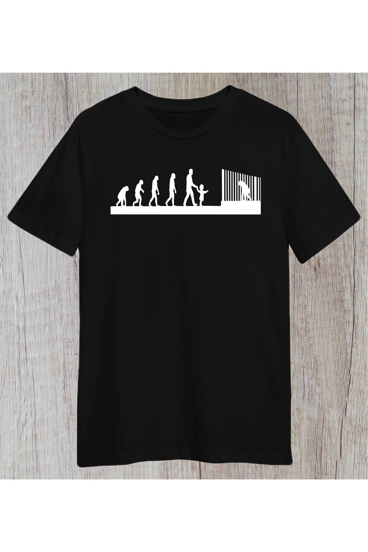 donamod Regular Unisex Evrim Tasarımlı Tshirt