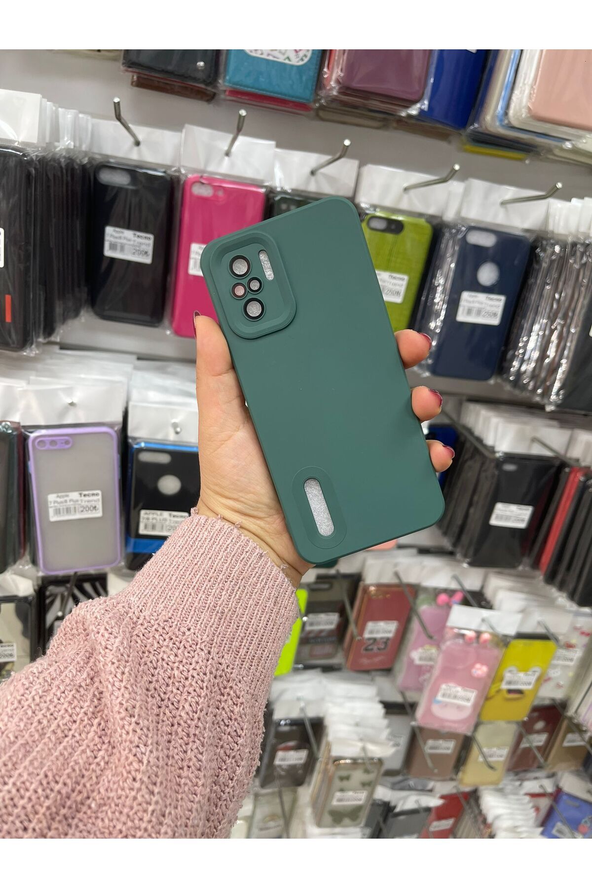 TECNOTREND Xiaomiiiii Redmi Note 10/10s Uyumlu lens korumalı içi kadiferli silikon kılıf