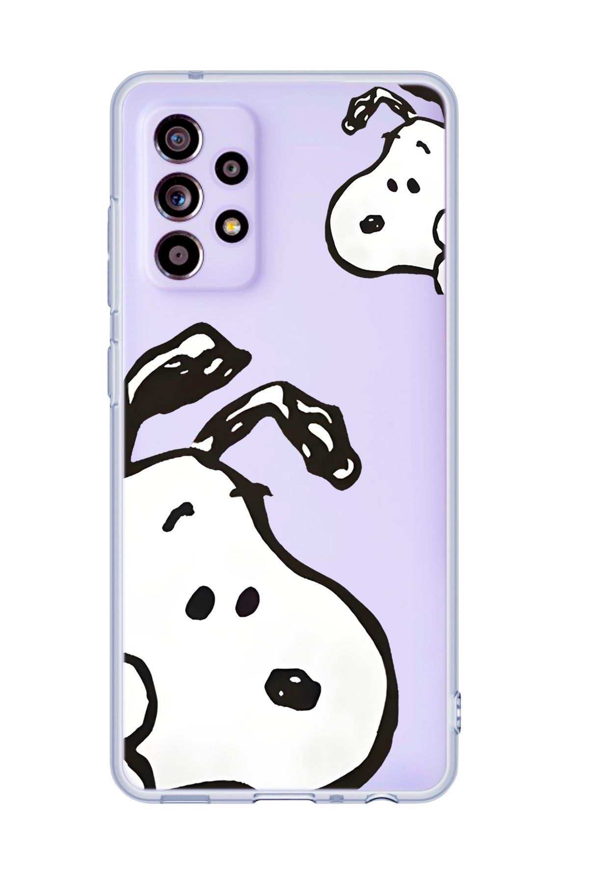 mooodcase Galaxy A13 Uyumlu Cool Doggo Desenli Şeffaf Silikonlu Telefon Kılıfı