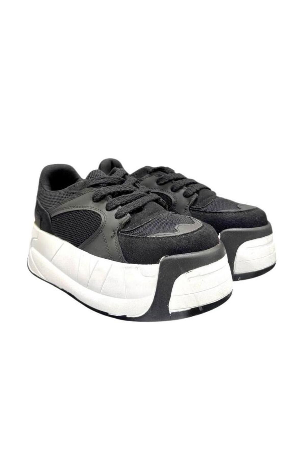 Aybaak 5007 Yüksek Dolgu Topuk Kadın Ayakkabı Sneaker