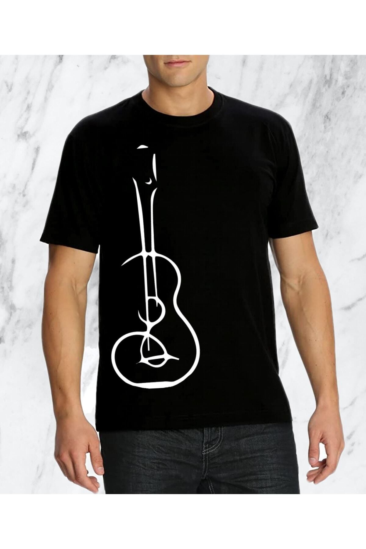 donamod Erkek Gitar Özel Tasarım Regular Tshirt