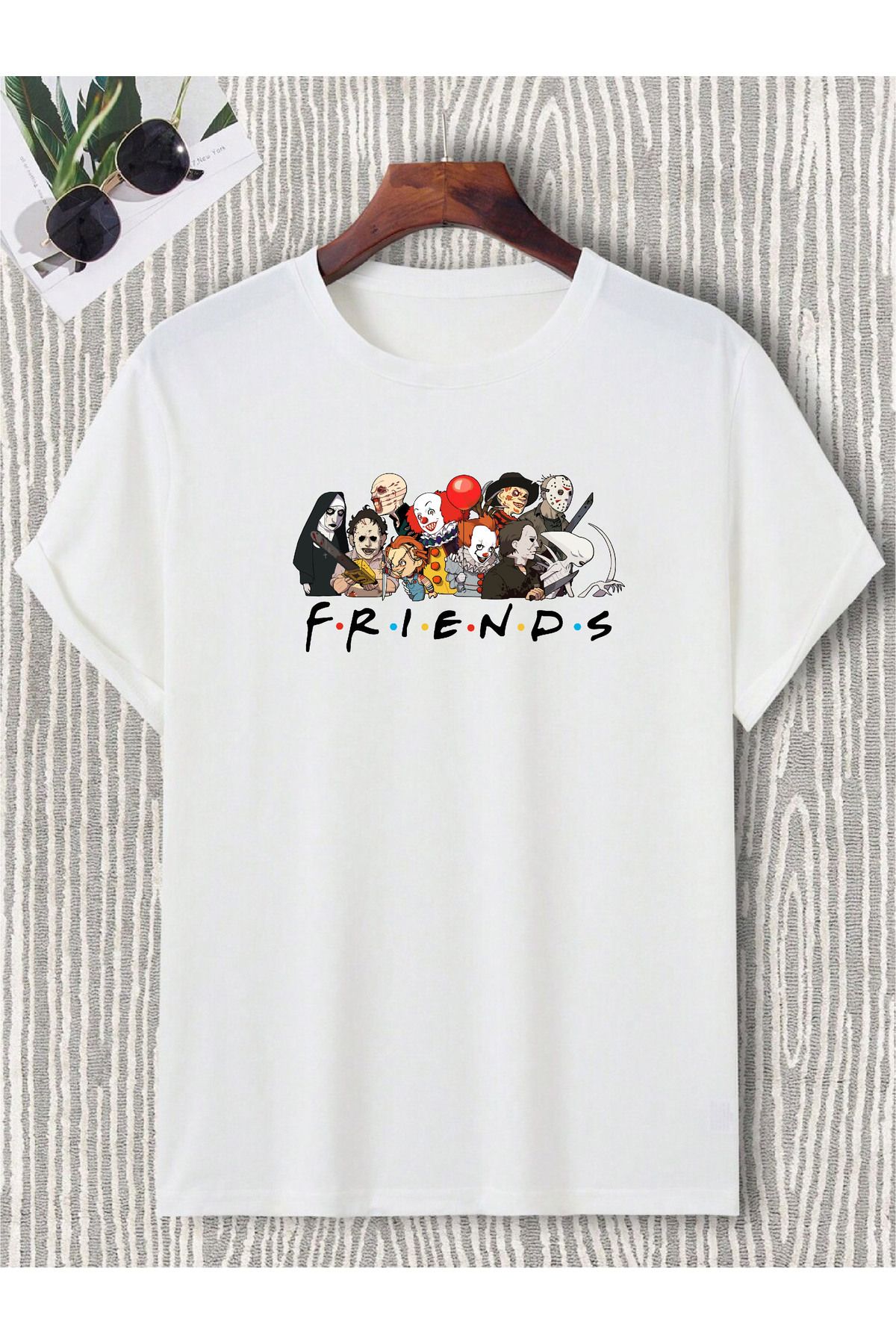 donamod Friends Dizi Filim Sever Hediye Doğum Günü Çoklu Tasarım Tişört T-shirt