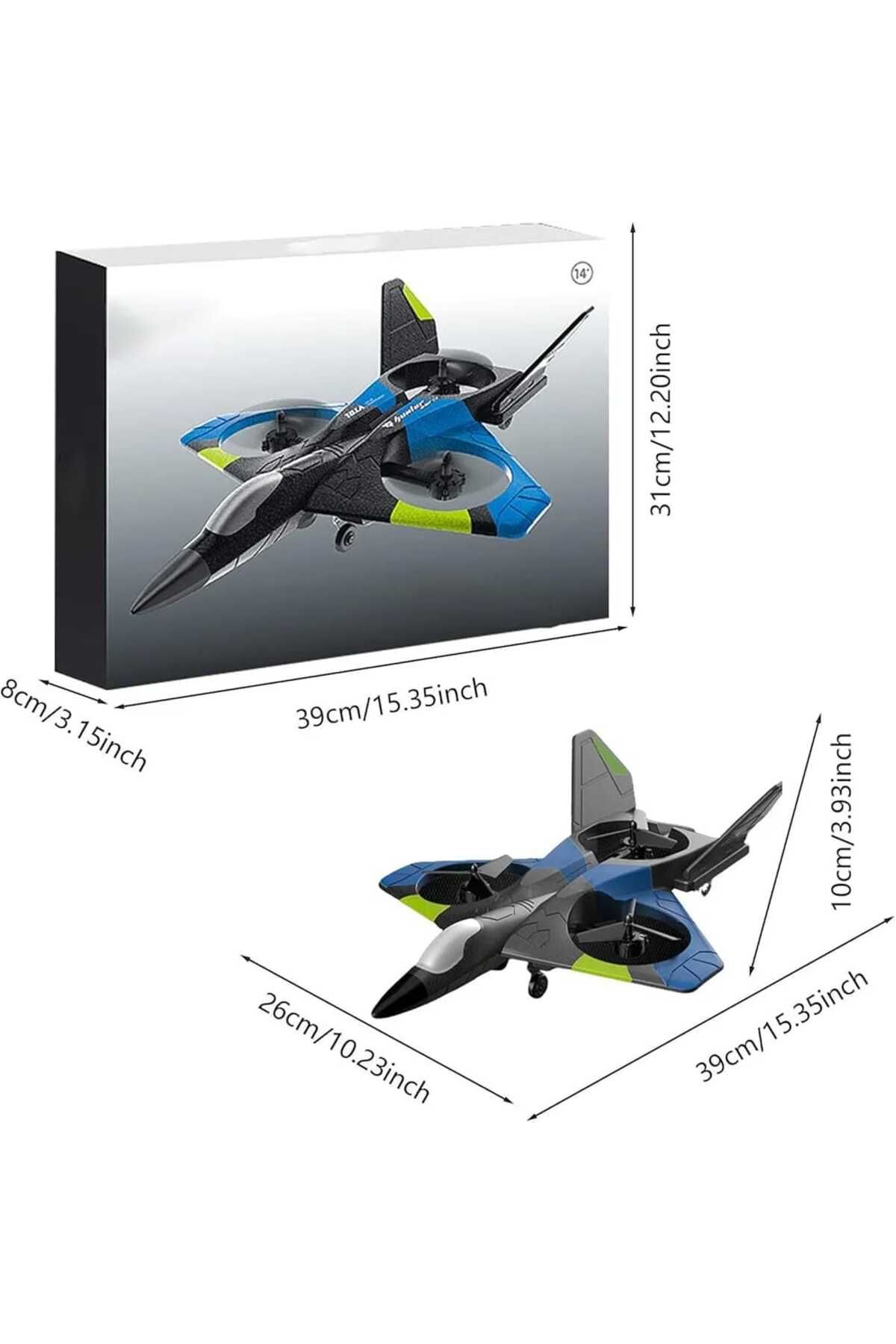 Generic-RC Airplane Fighter Drone Remote Control Glider EPP Foam Toys Drone 2