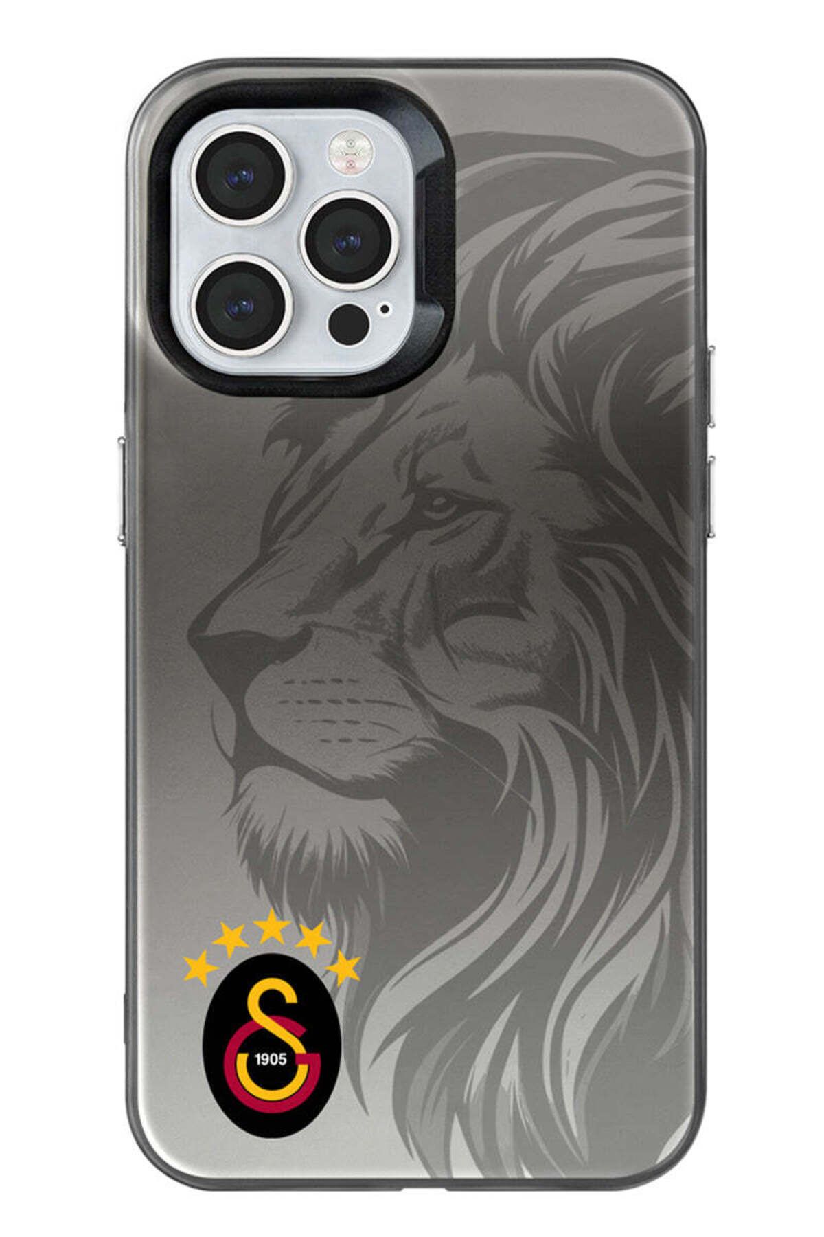 Galatasaray İphone 12 Pro Uyumlu Galatasaray 5 Yıldız Aslan Premium Lisanslı Telefon Kılıfı