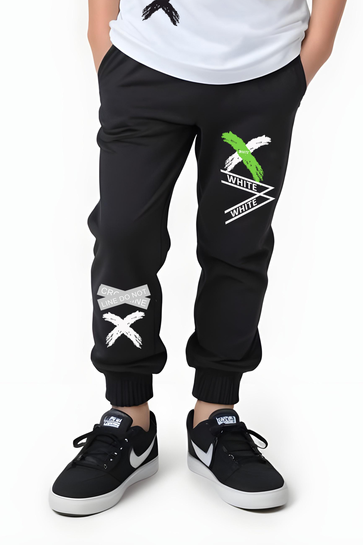 FYK KİDS Fosfor Renkli Baskılı Erkek Alt-üst Eşofman Takımı fotoğrafı 2 (önizleme)