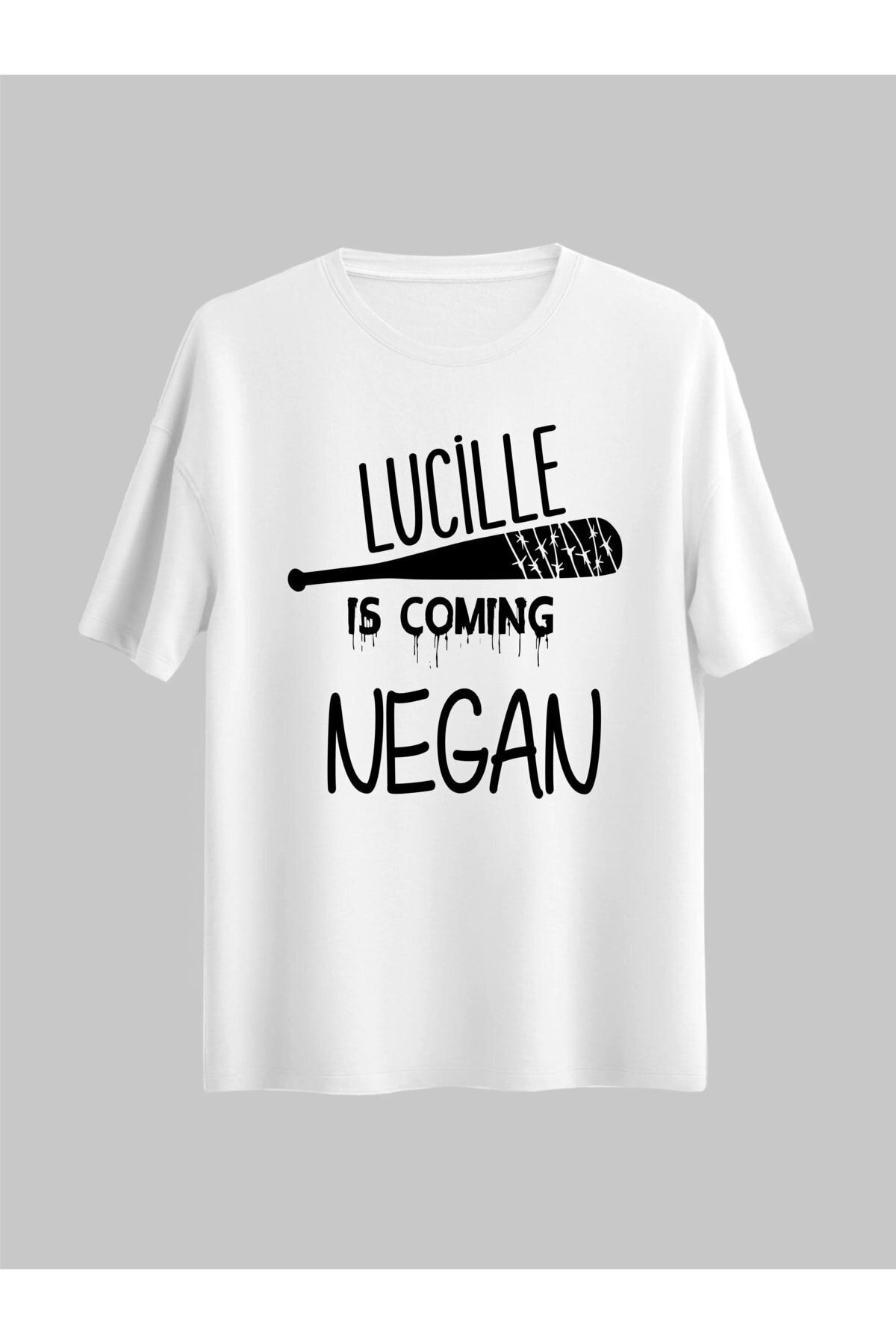 donamod Regular Siyah Negan Lucille Kadın Tshirt