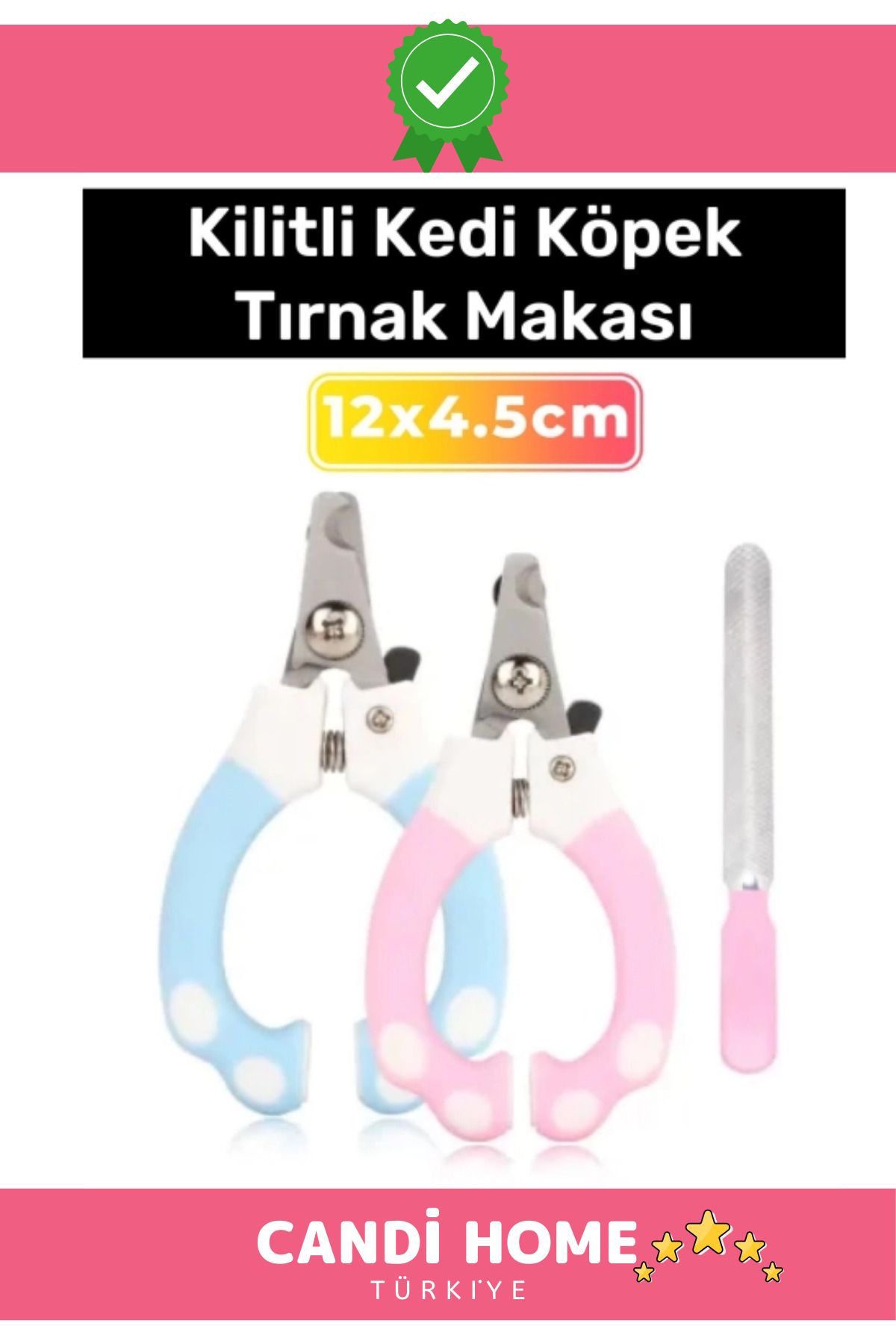 HOBİ CONDİ New Premium Özel Güvenlik Kelepçeli Pratik Taşınabilir Evcil Hayvan Kilitli Kedi Köpek Tırnak Makası