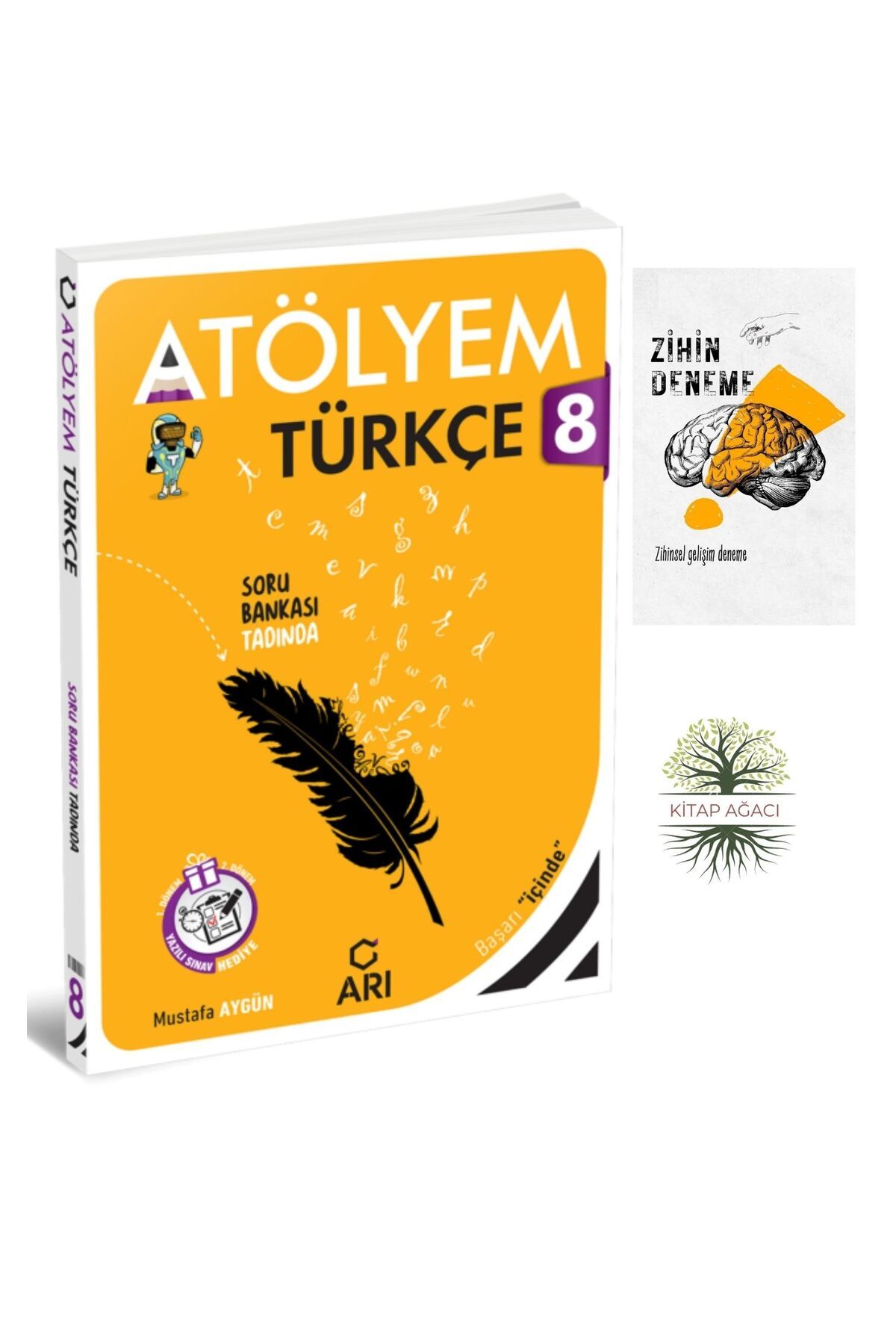 Karma Kitaplar ARI YAYINCILIK 8.SINIF TÜRKÇE ATÖLYEM+ZİHİNDENEME-AGAC-789
