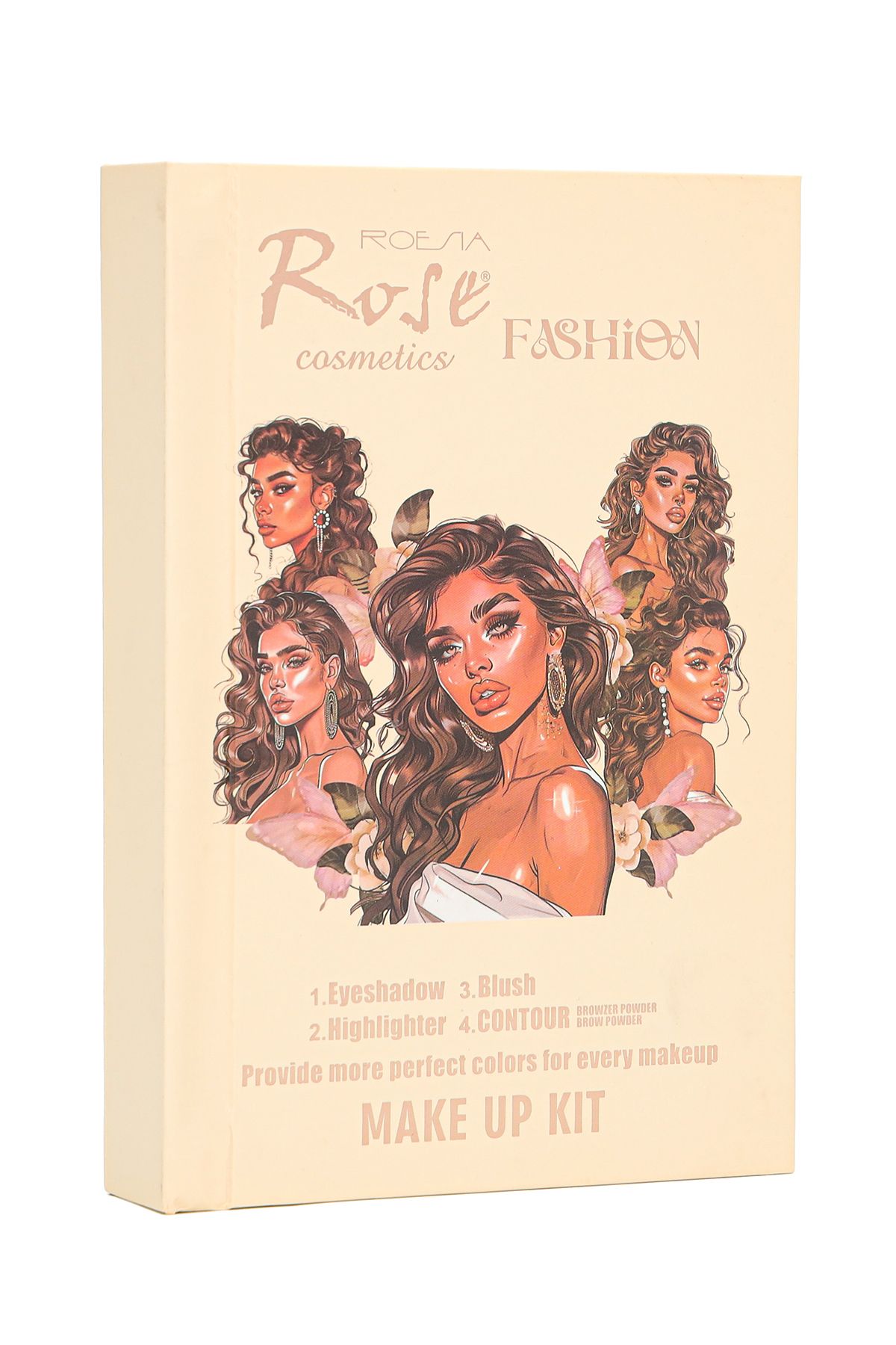 AİLY COSMETİCS Rose Fashien Make Up Kit 43 Renkli Çok Fonksiyonlu Defter Model Makyaj Seti