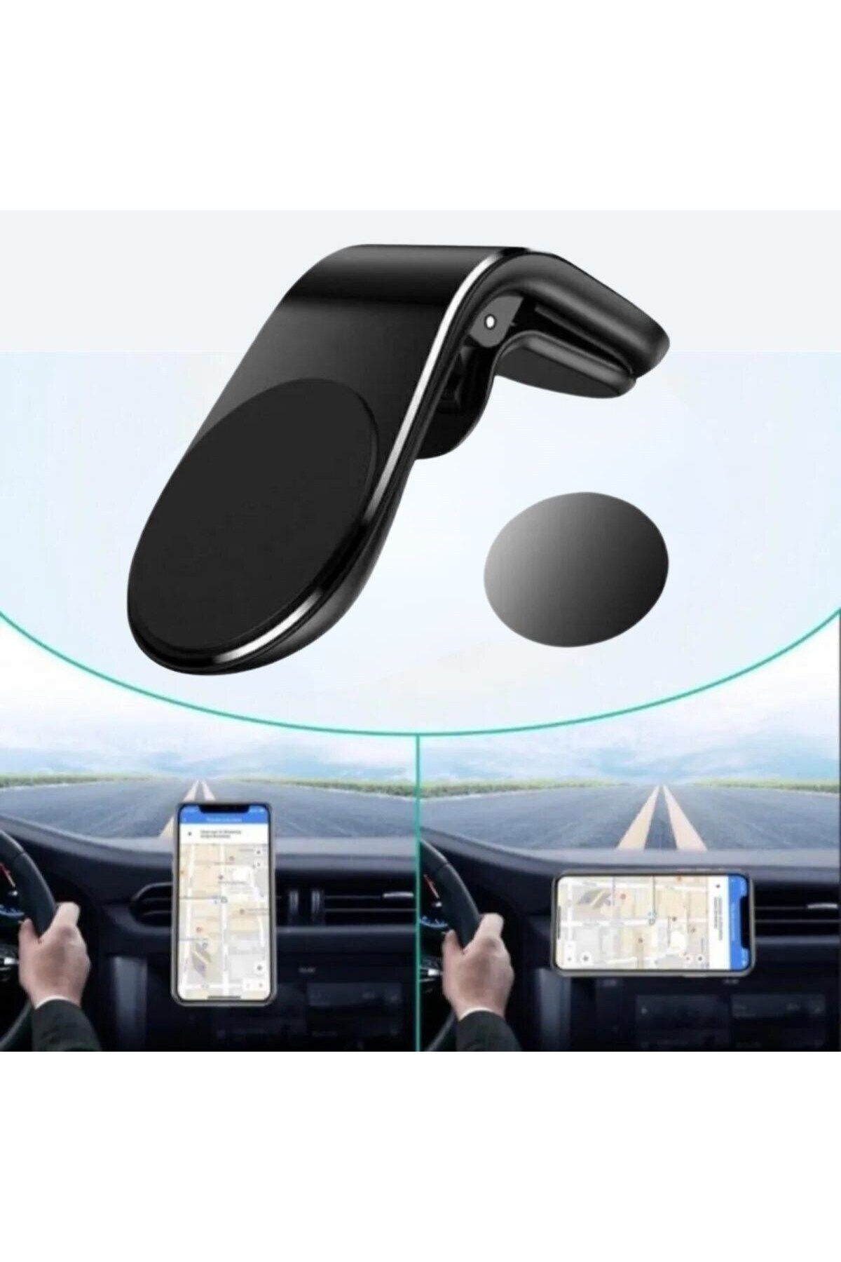Emperium Havalandırma Izgarasına Takılabilen Mandallı Mıknatıslı Oto Araç Içi Manyetik Telefon Tutucu
