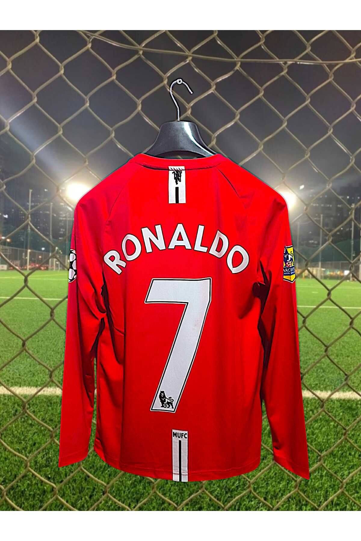 After Party Ronaldo Manchester United 2008 Sezonu kırmızı Renk Uzun Kollu Forması VS SPOR ATLET