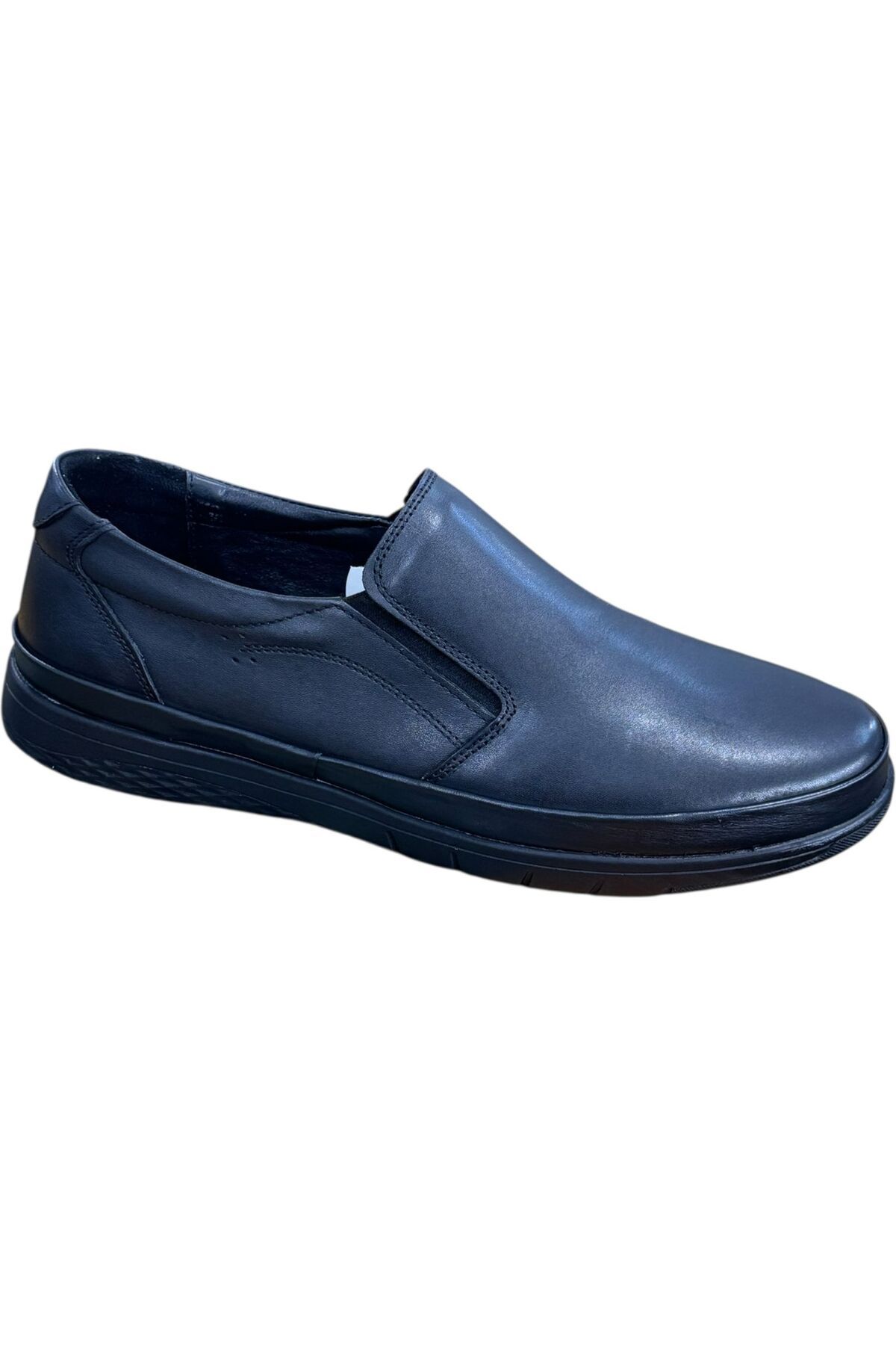 Greyybull Shoes siyah deri hafif büyük numara baba ayakkabı-günlük battal baba ayakkabı