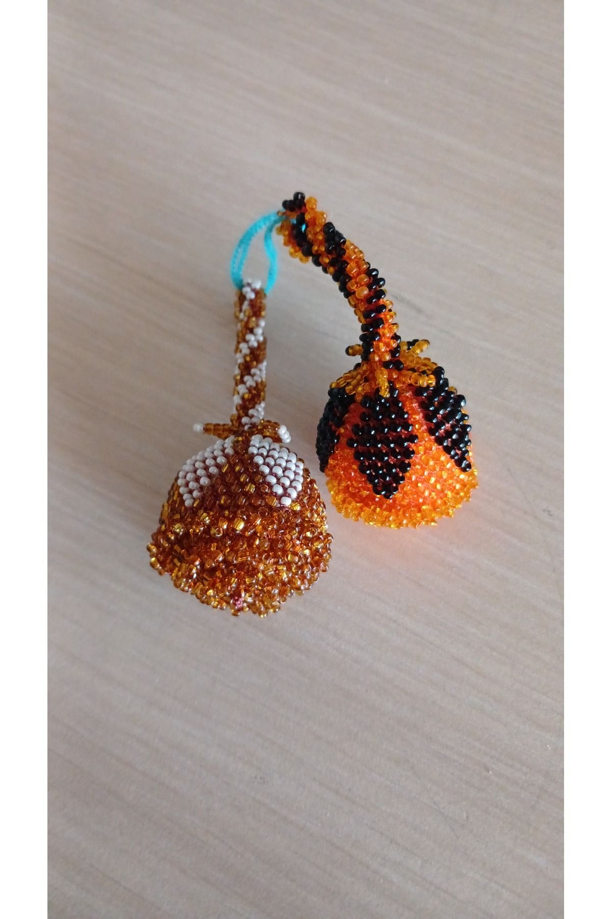 Papatyam 2 adet el yapımı boncuk anahtarlık/el işi anahtarlık/hapishane işi anahtarlık/handmade