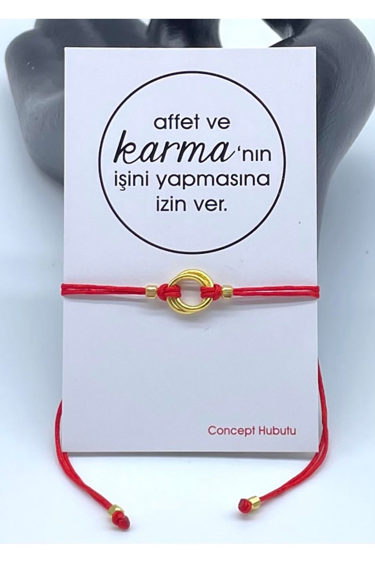 Concept HuBuTU Karma Felsefesi Kırmızı Kader İpi Halhal