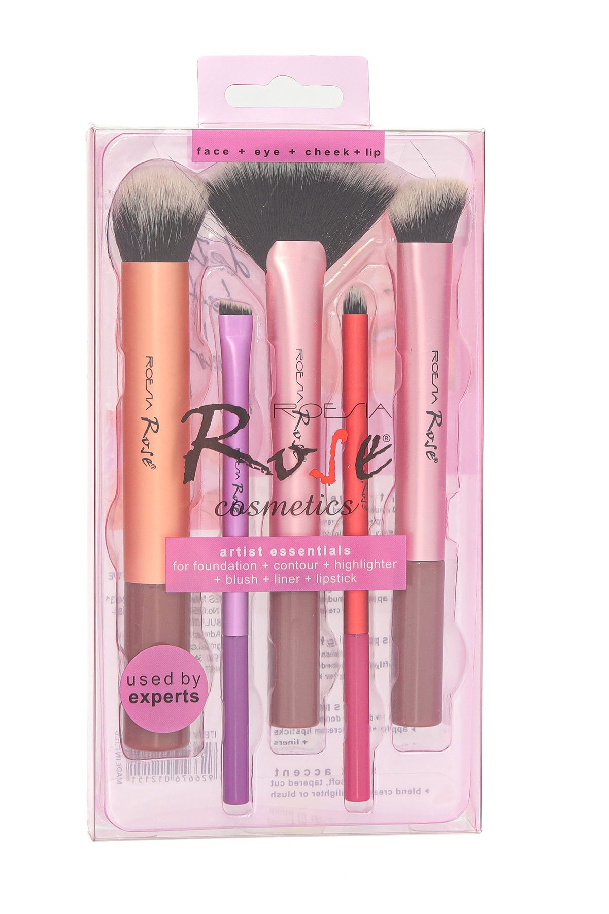 AİLY COSMETİCS Rose Ultra 5'li Makyaj Fırça Seti