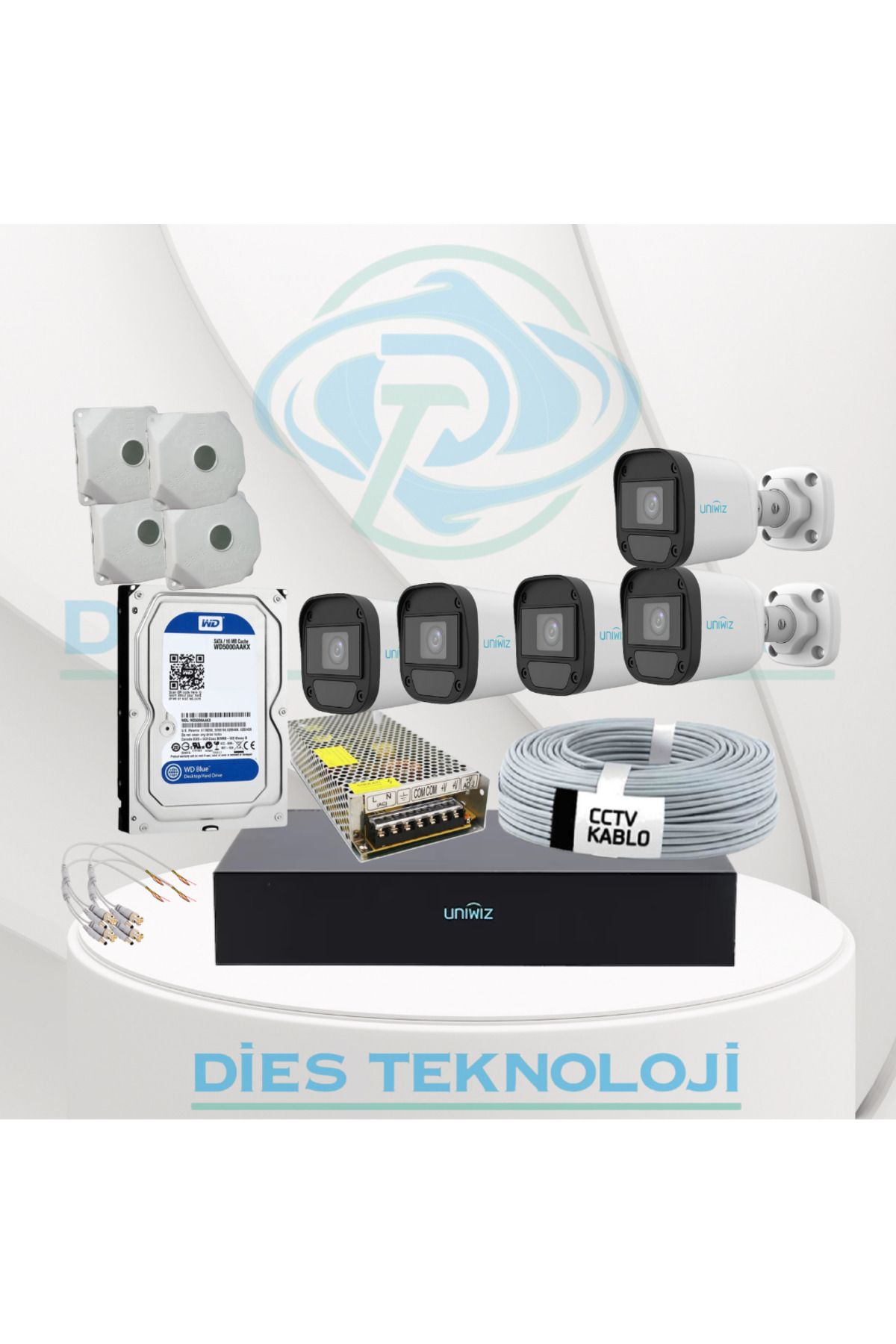 UNIWIZ 5 Kameralı Uniwiz set (500GB)