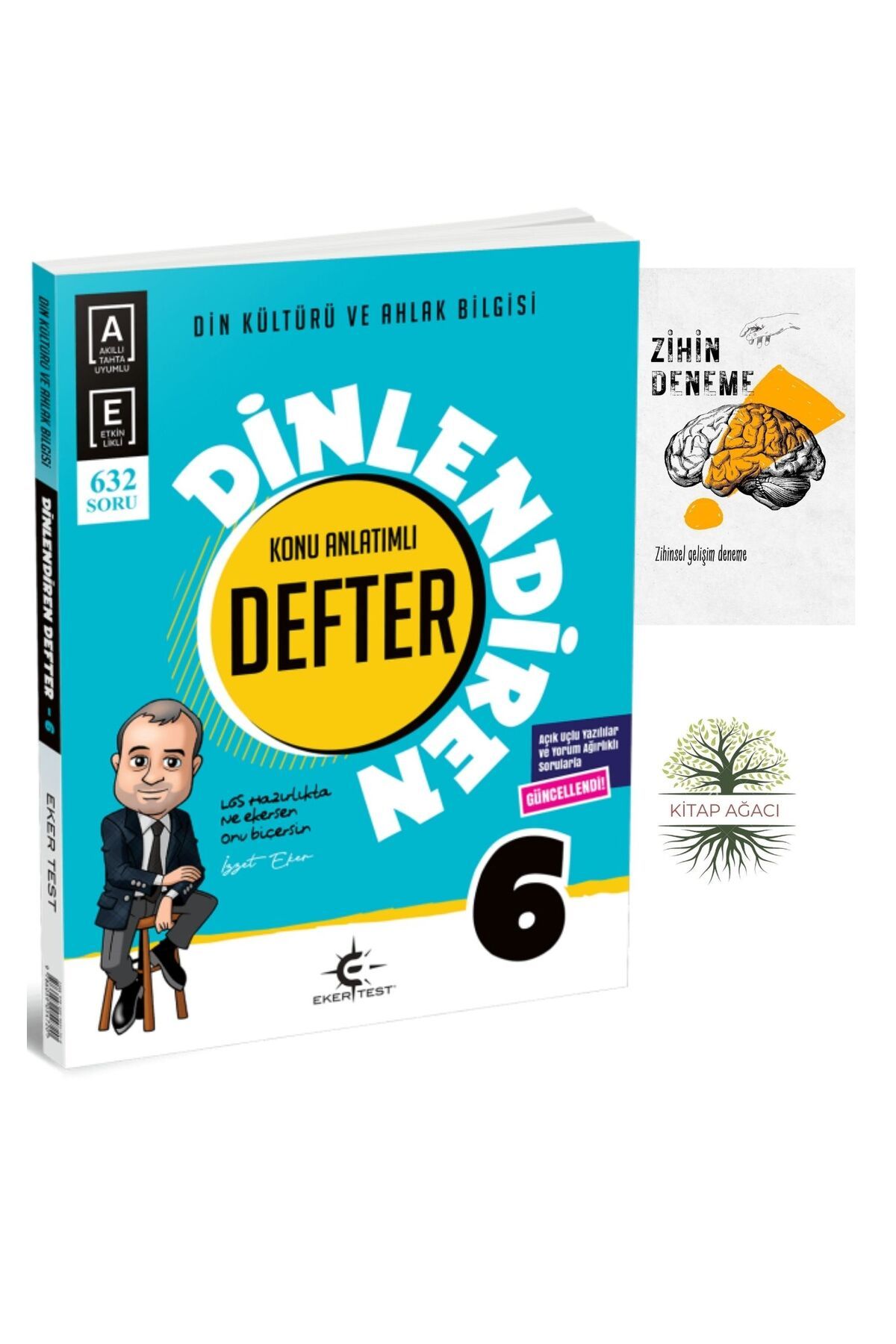Karma Kitaplar EKERTEST YAYINCILIK 6.SINIF DİNLENDİREN KONU ANLATIM DEFTERİM 632 SORU+ZİHİNDENEME-AGAC-1065