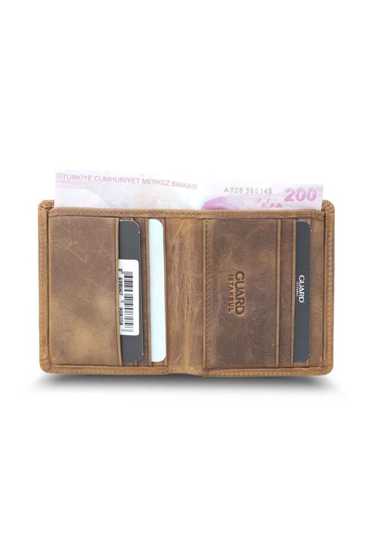GUARD-Tan Crazy Minimal Sports Leather Men's Wallet - Grd2403xw22485 2