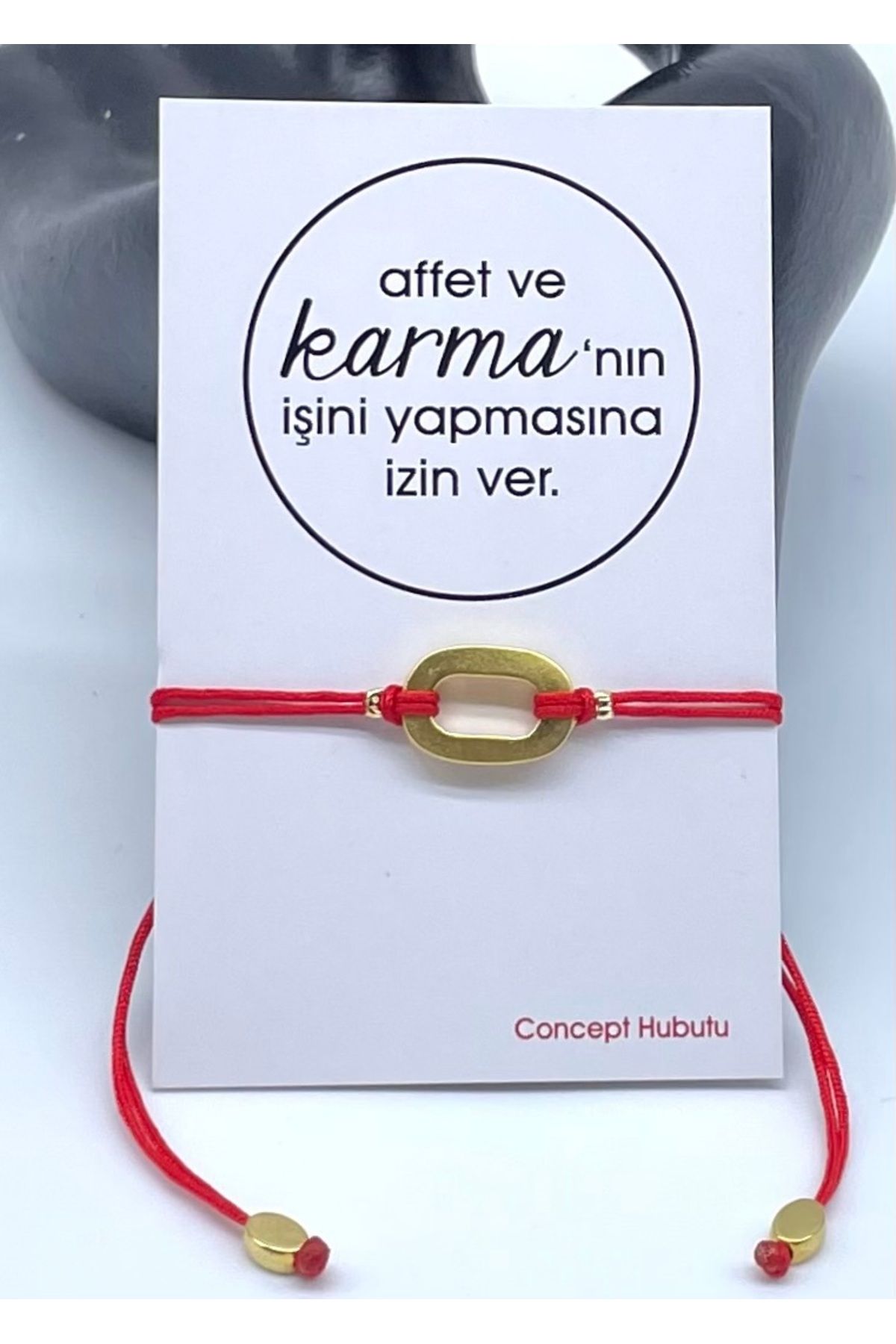 Concept HuBuTU Karma Felsefesi Kırmızı Kader İpi Halhal