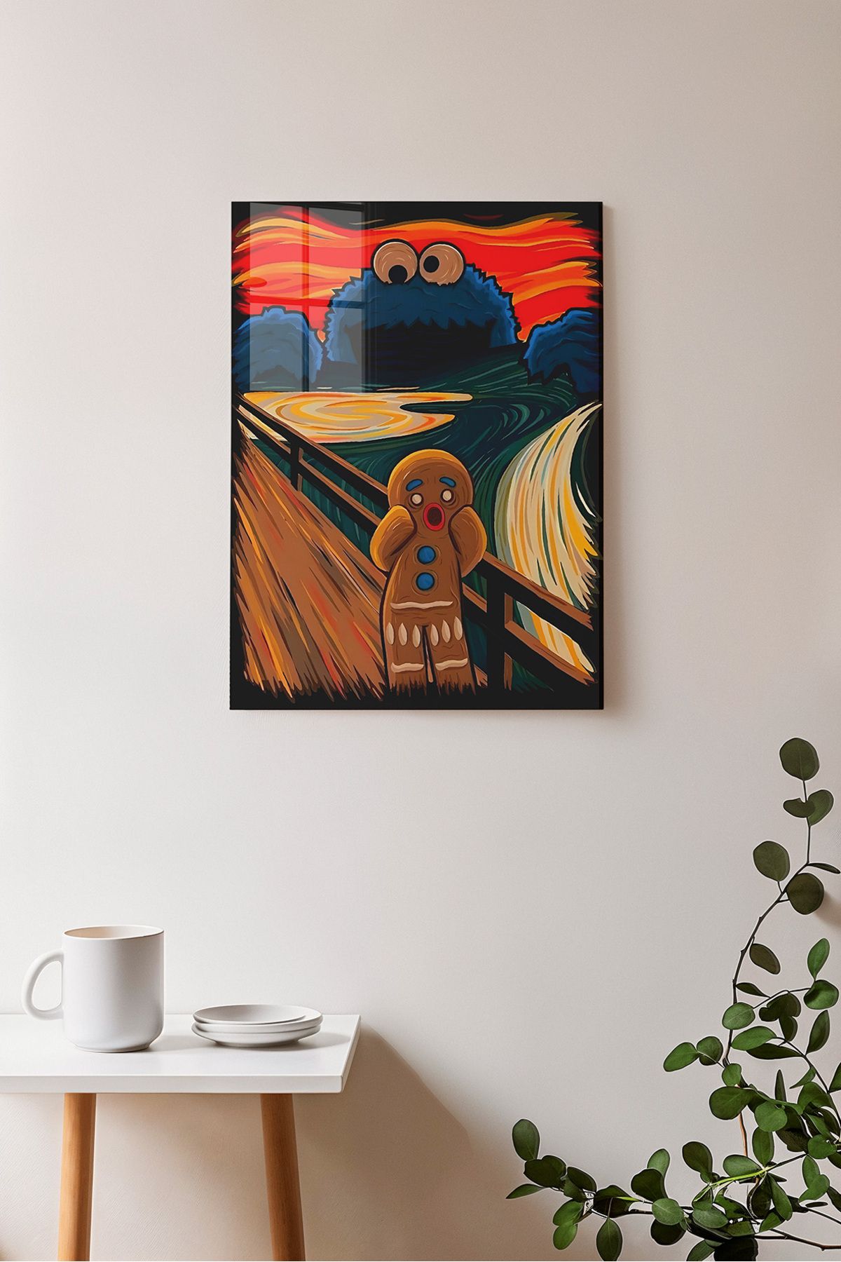 Ayabak Metal Poster Cookie - Dikey Dekoratif Metal Poster - Hediyelik Çerçevesiz Tablo