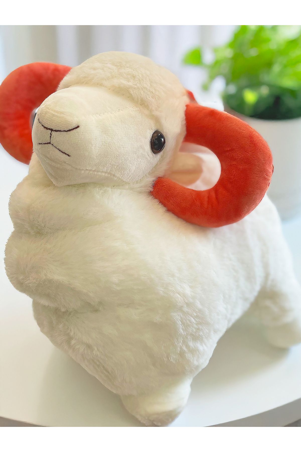 PoppyPlays Keçi Peluş Oyuncak - L Koltuk Dekorasyon Yastığı