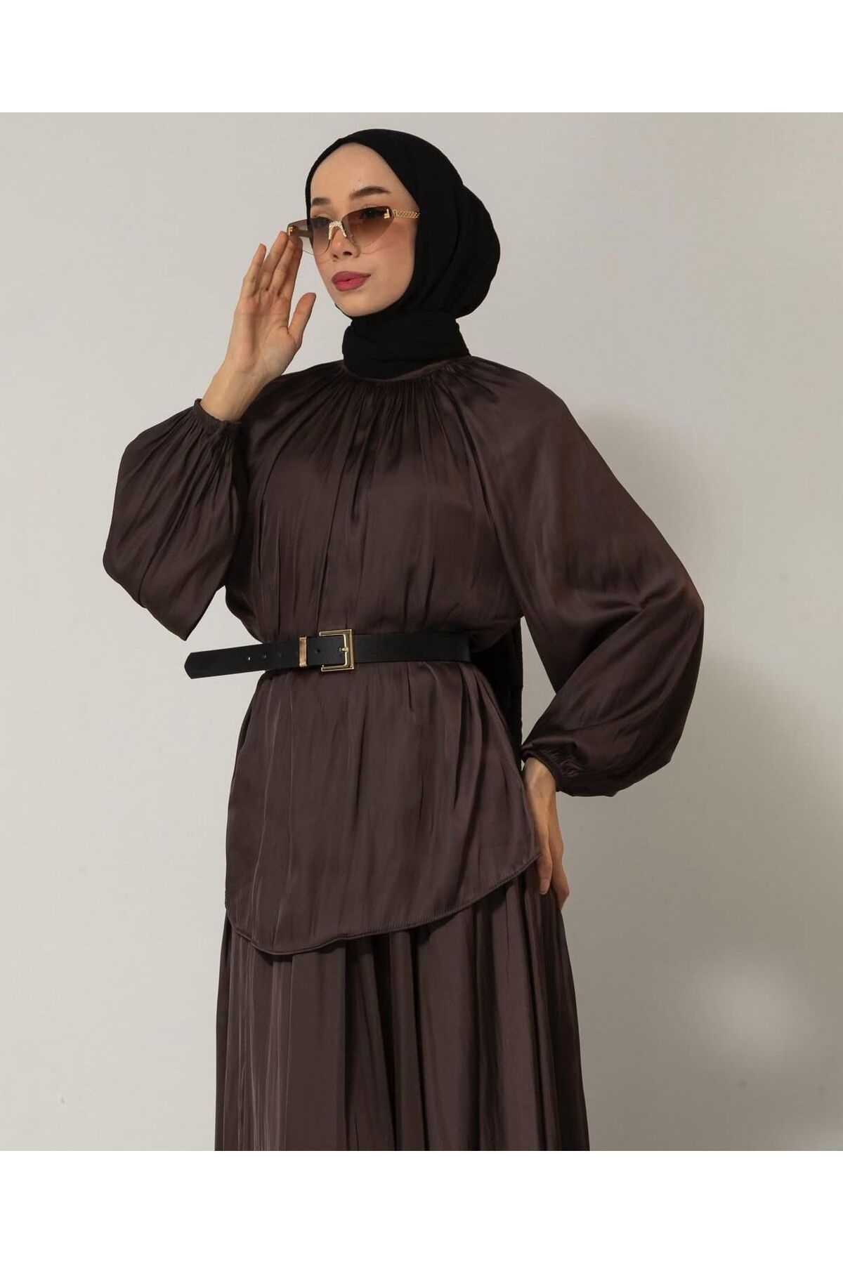 Meri MERİ 6392 SATEN ETEKLİ TAKIM
