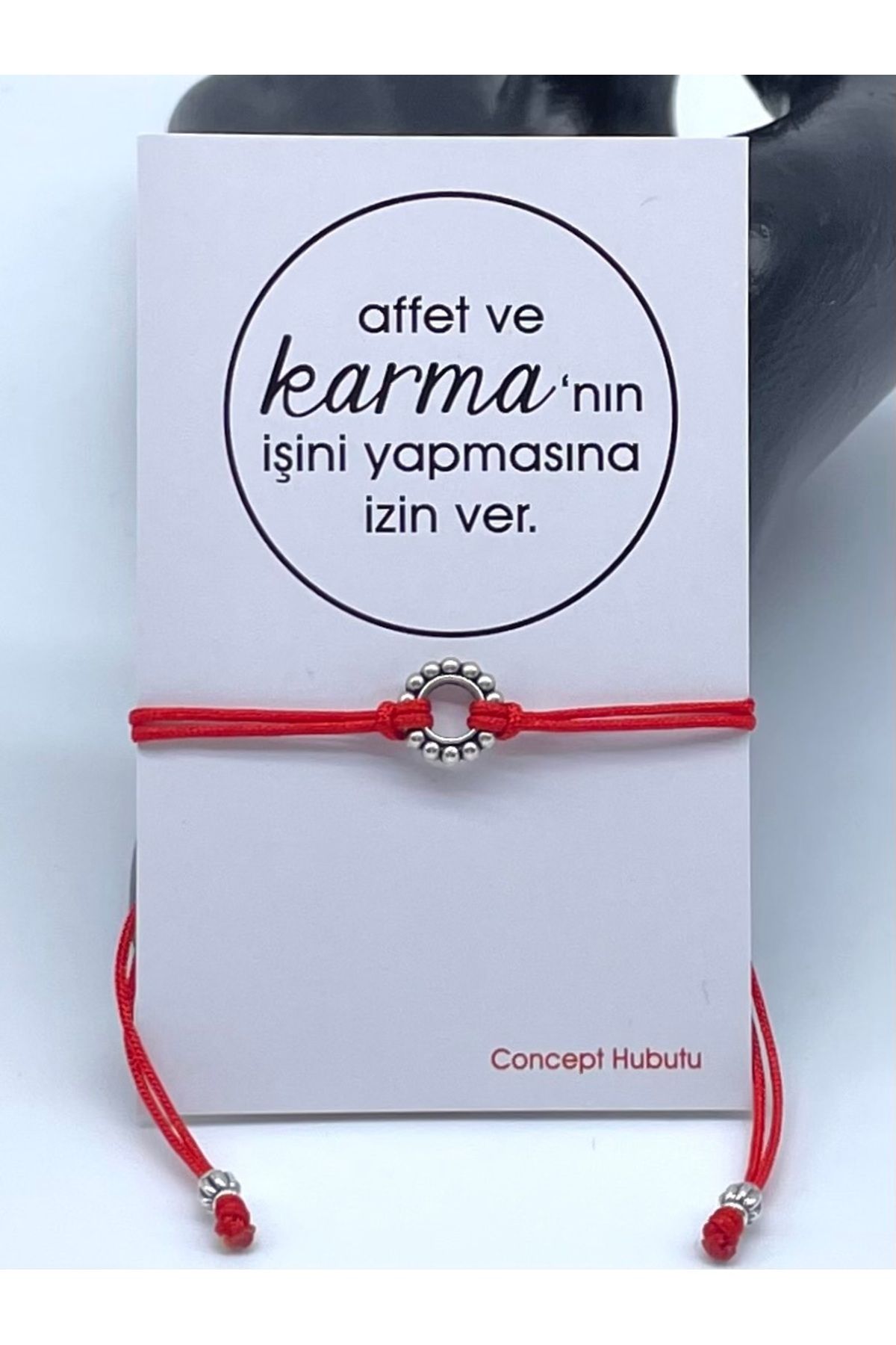 Concept HuBuTU Karma Felsefesi Kırmızı Kader İpi Halhal