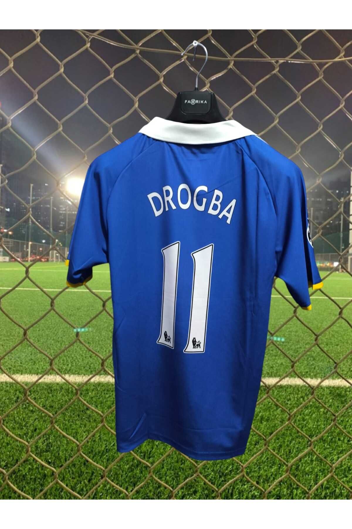 After Party Drogba Chelsea Nostalji Retro 2006 Şampiyonlar Ligi Final Forması özel mavi FORMASI VS SPOR ATLET