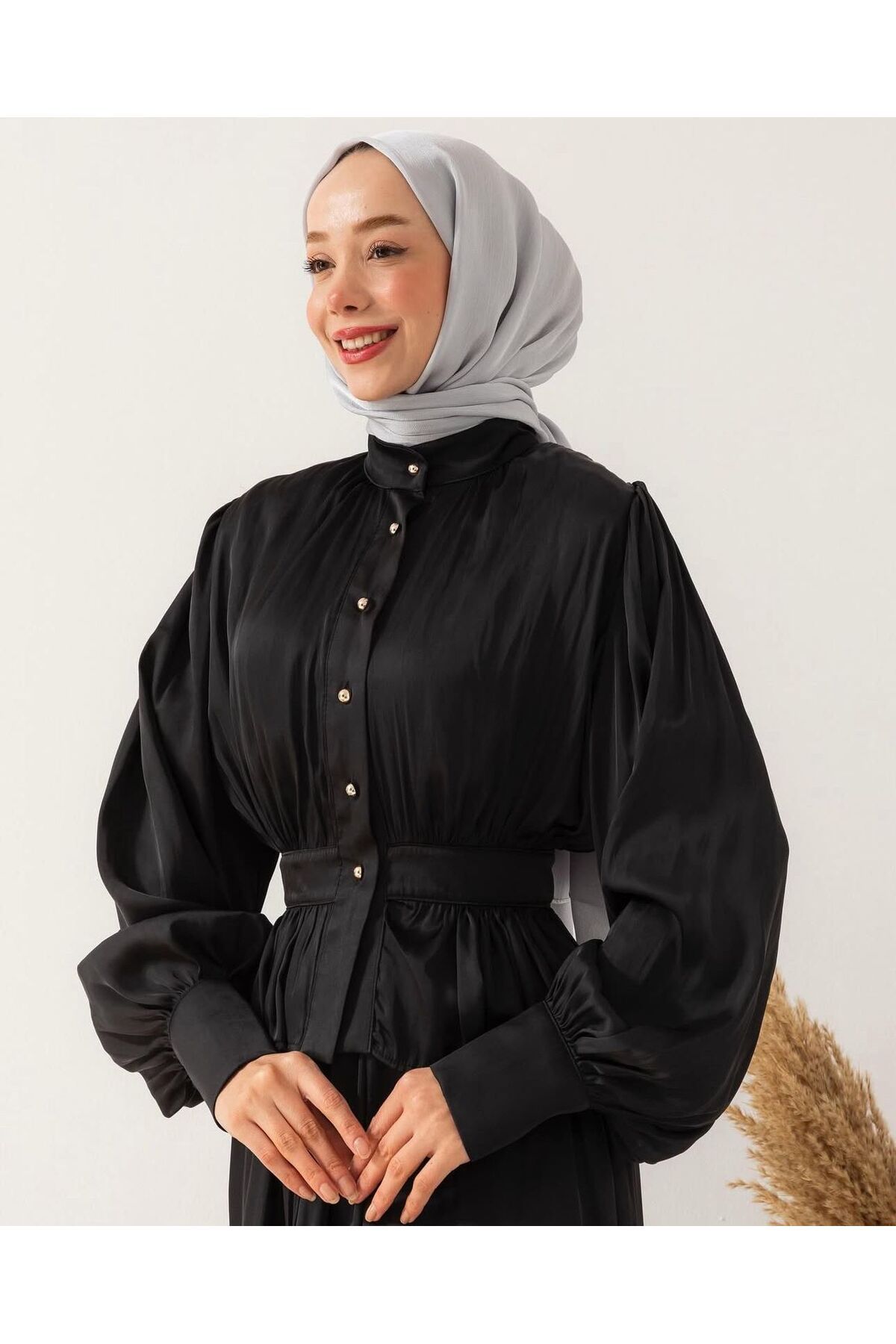 Meri MERİ 6456 SATEN ETEKLİ TAKIM