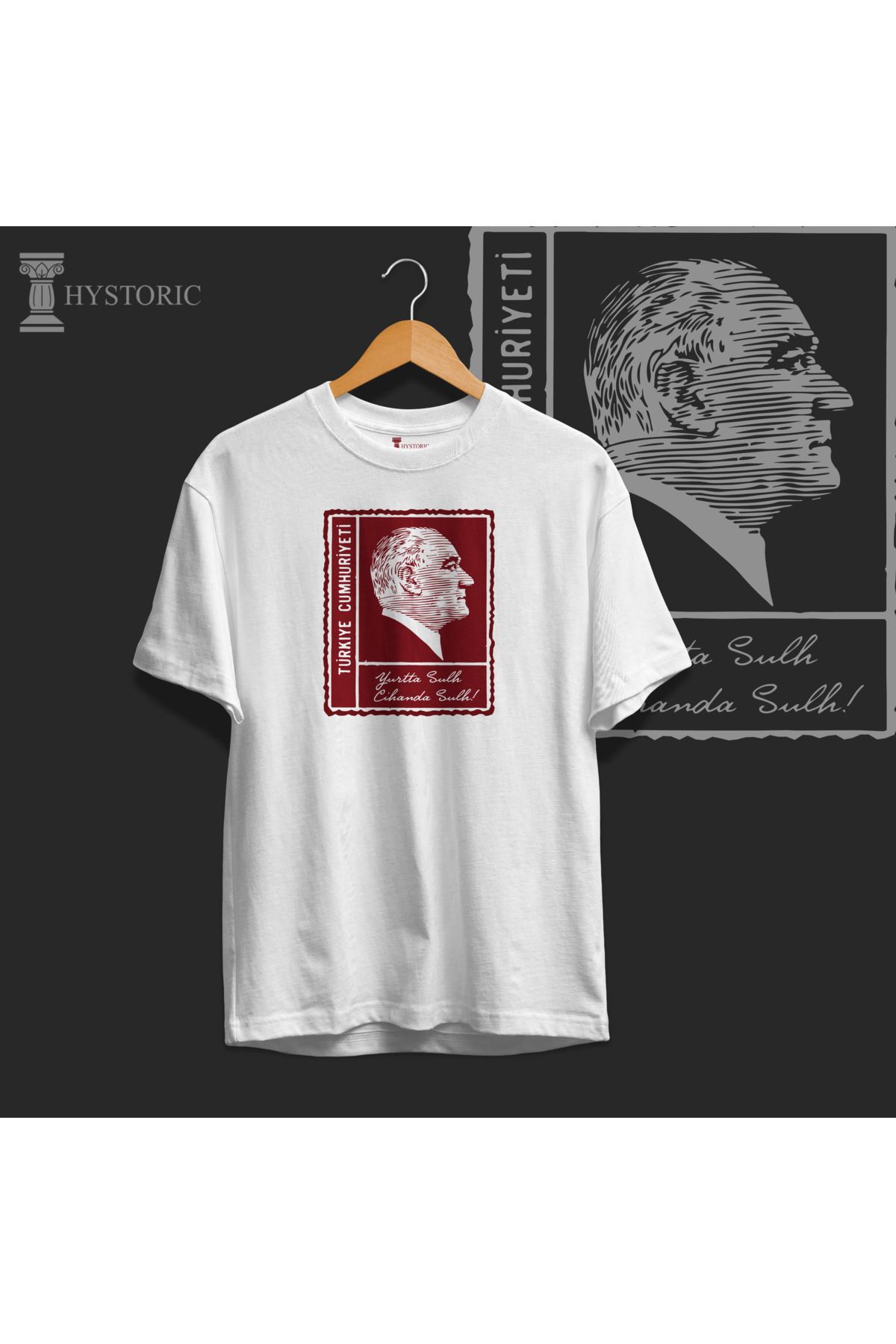 Hystoric Wear Atatürk Baskılı Oversize Tişört