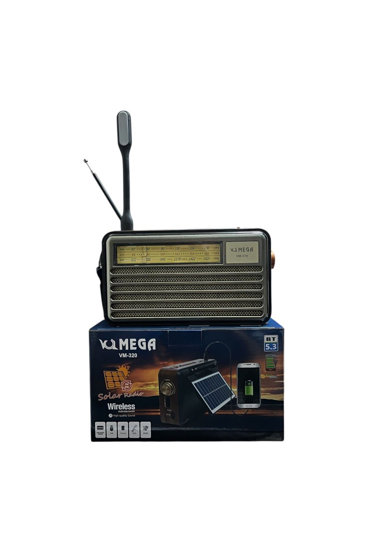 birtex 319 Bt Fm Kitap Okuma Işıklı Şarjlı Pilli Usd Radyo Çalar Ve Nostaljik Müzik...