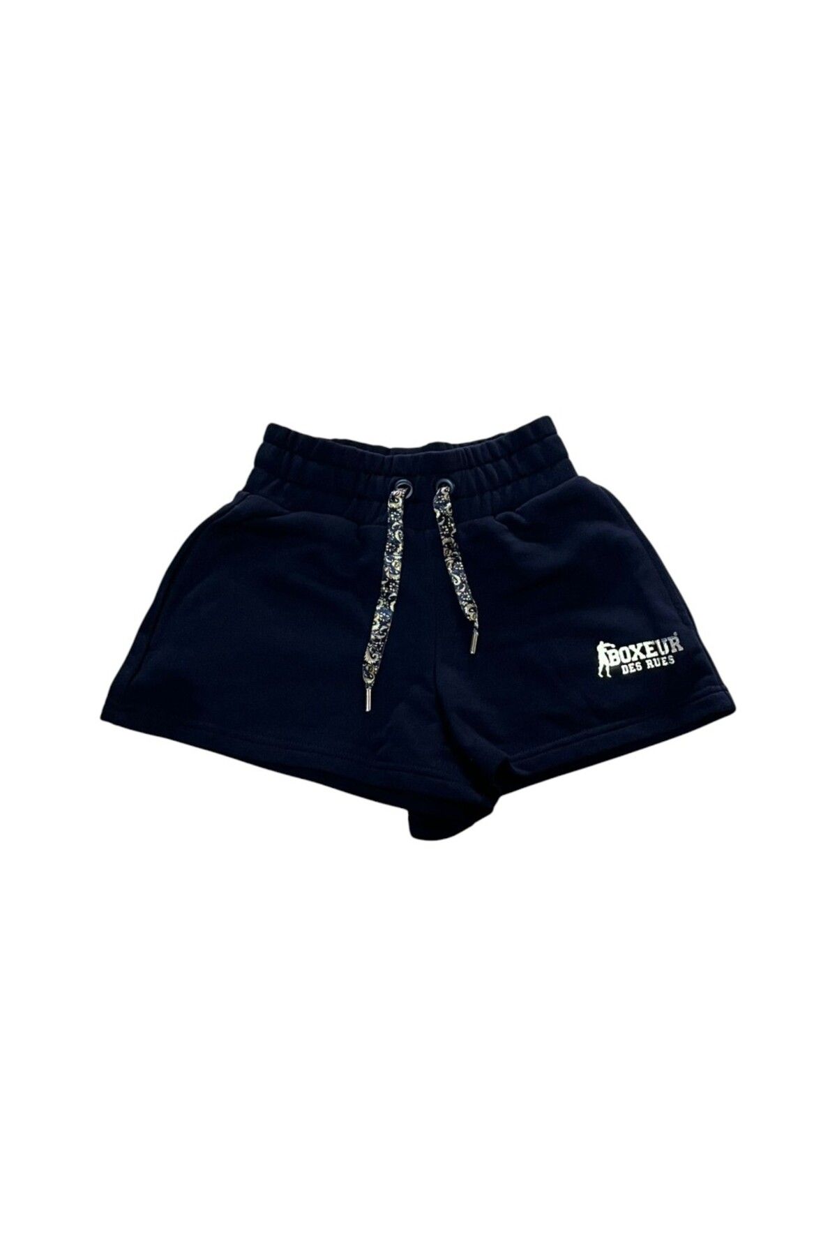 Boxeur Des Rues White Essential Shorts Black-Gold