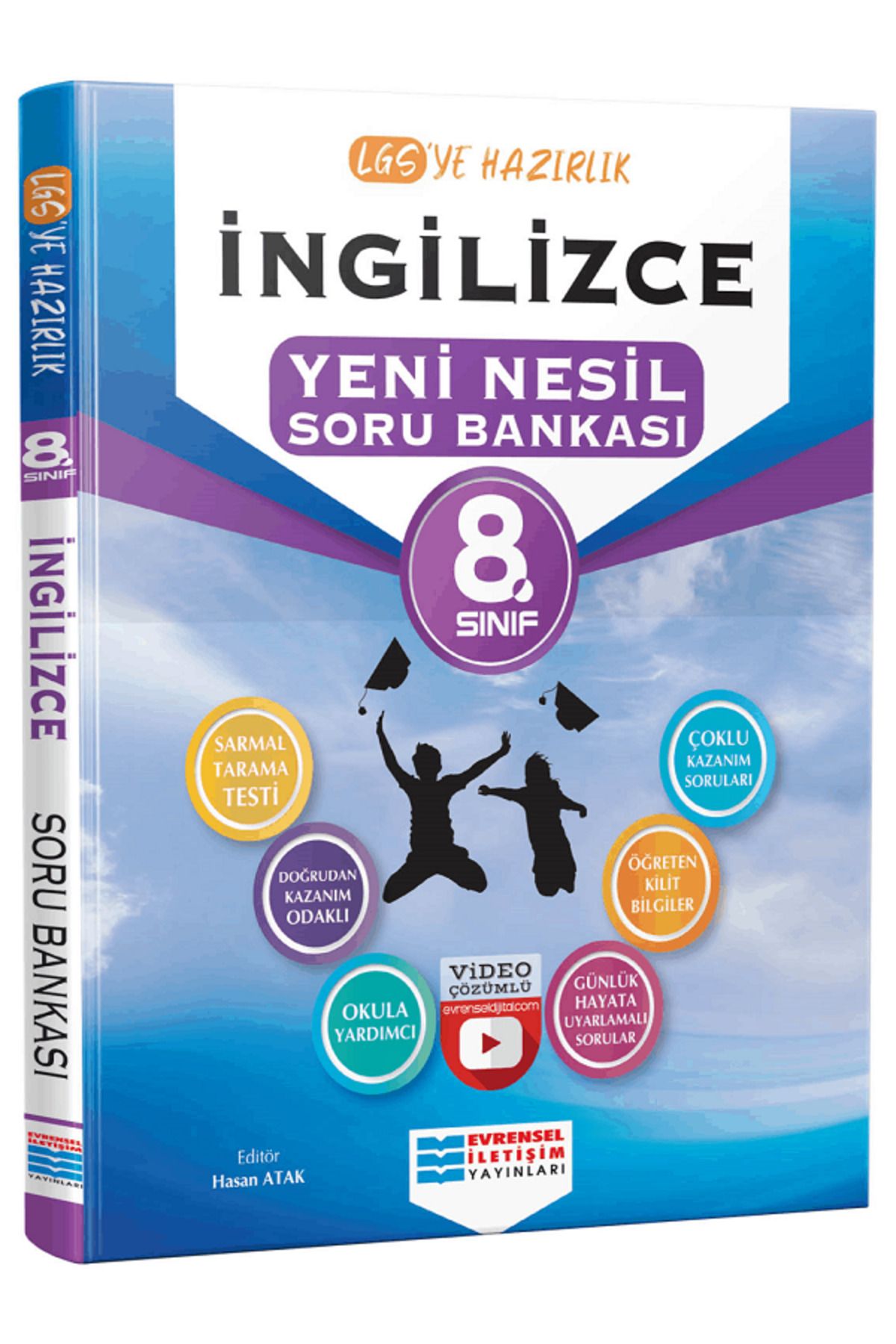 Evrensel İletişim Yayınları 8.Sınıf Evrensel İletişim İNGİLİZCE Soru Bankası / Öğreten Kilit Bilgiler - Video Çözümlü
