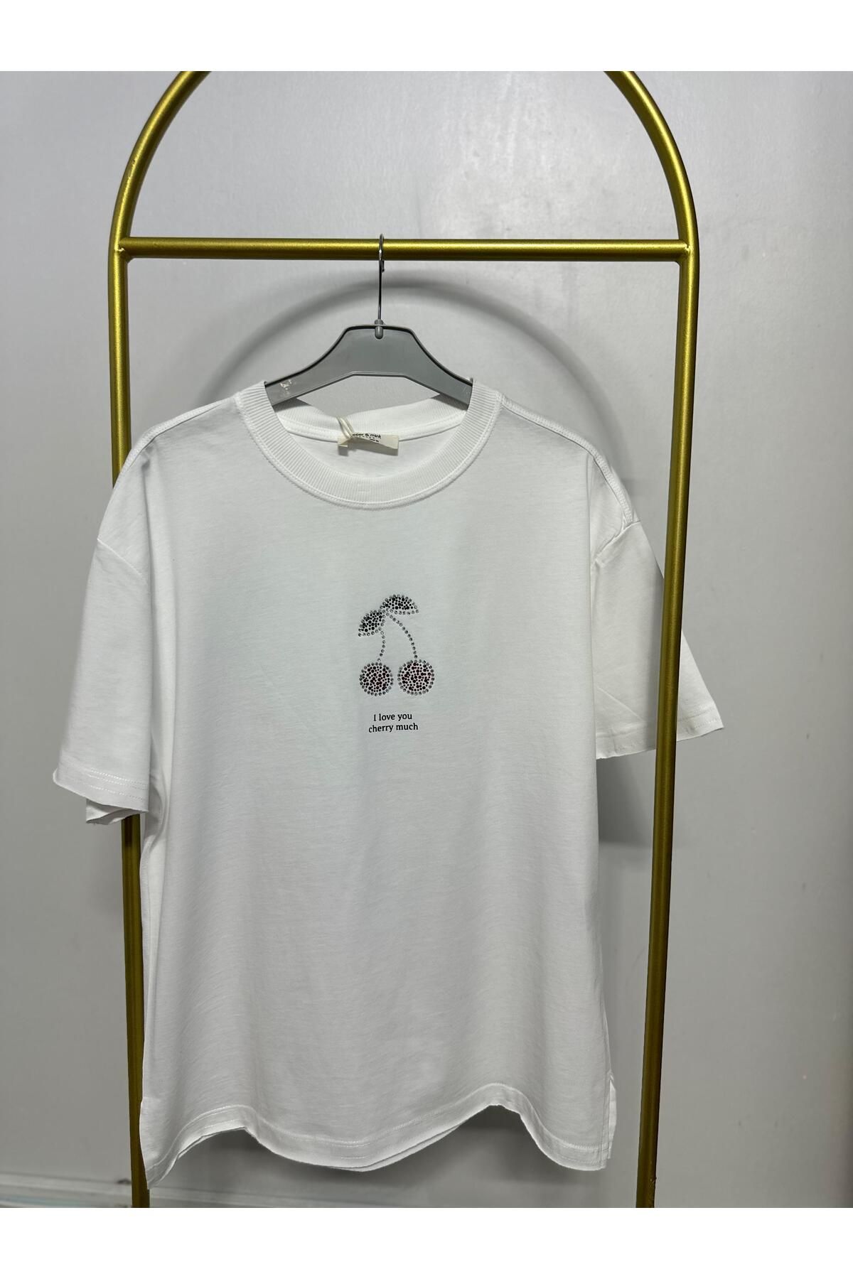 MUG collection Kadın T-shirt Kiraz