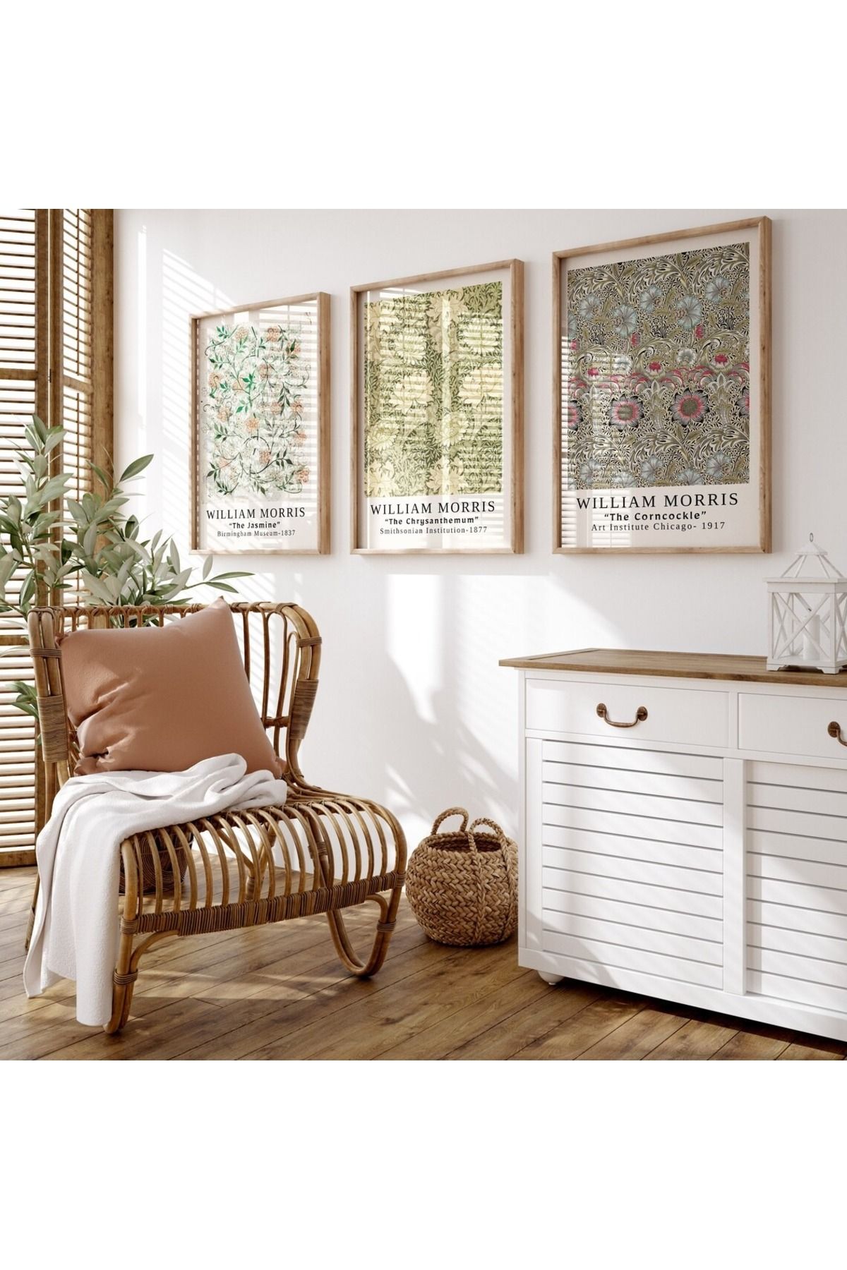 Dekorsiahome 3 Parça Ahşap Çerçeveli Oturma Odası Salon Mutfak Tablo Seti SET3202