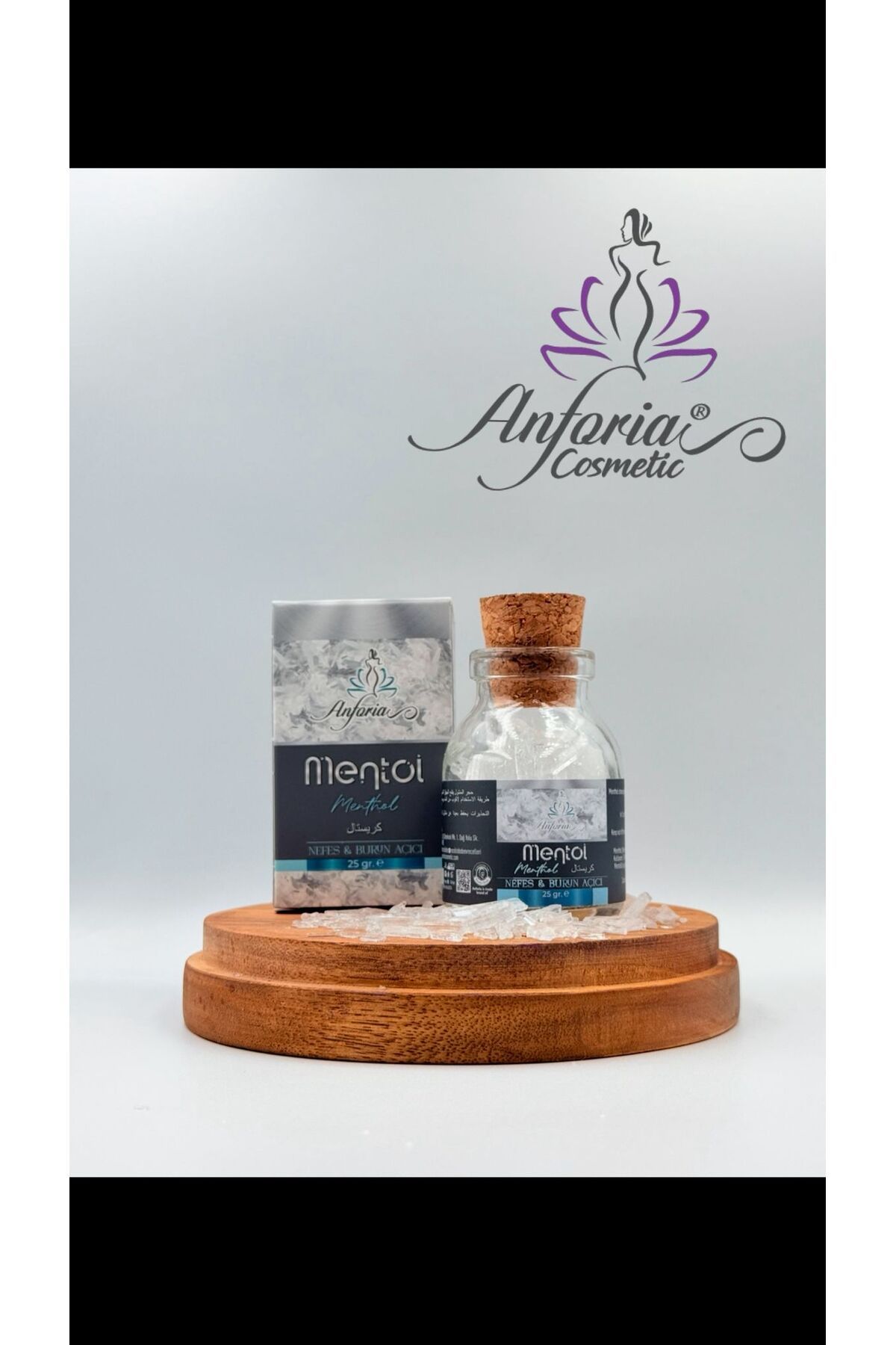 ANFORİA COSMETİC Saf Kristal Mentol-(BUHAR BANYOSU,SAUNA,HAMAM)