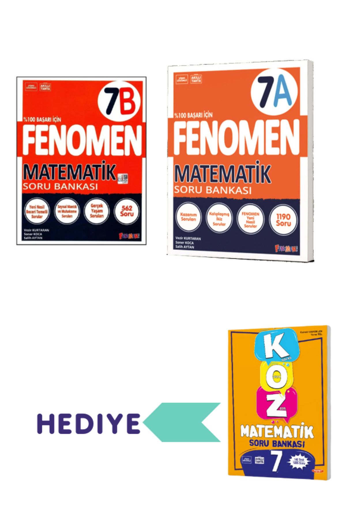 Fenomen Yayıncılık fenoman yayınları 7.SINIF MATEMATİK (B) SORU BANKASI